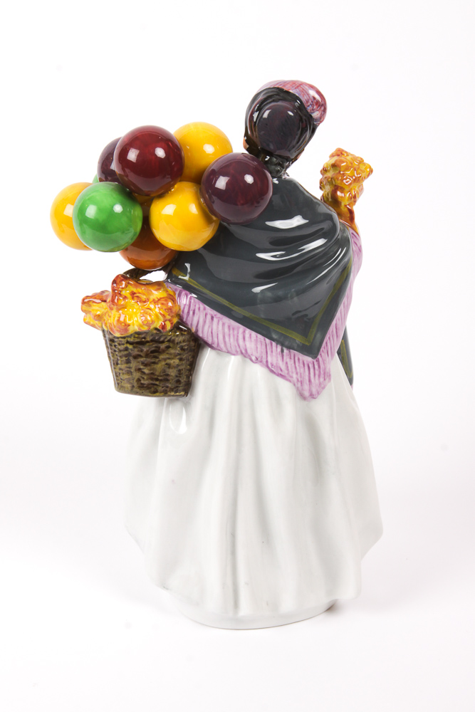 Vintage Royal Doulton "Old Balloon Seller" Bone China Figurines