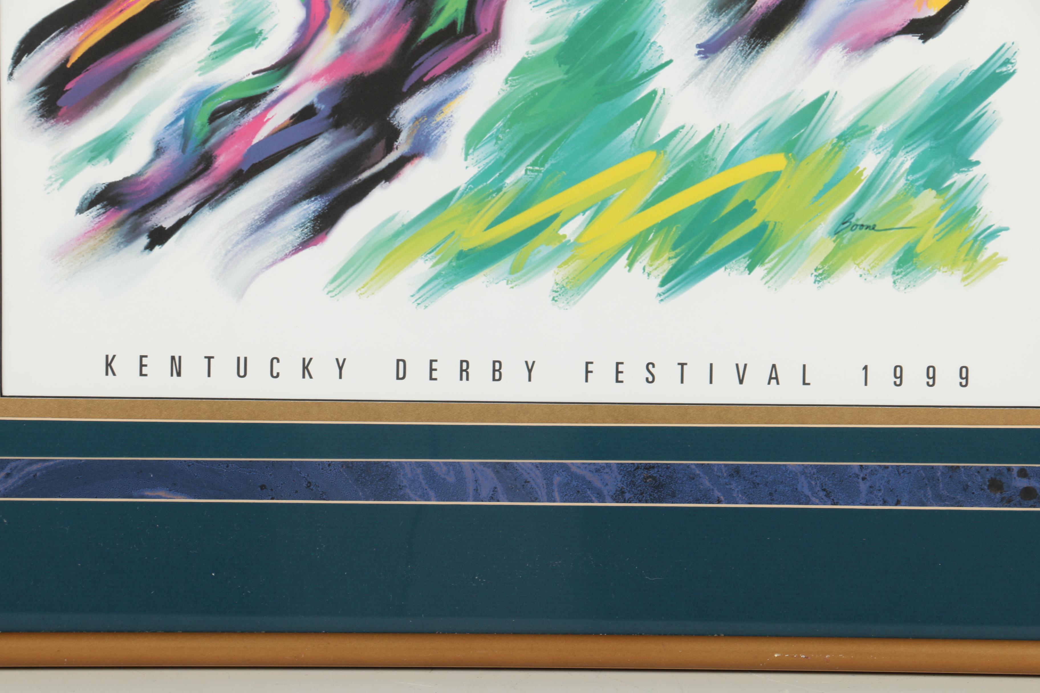 Offset Lithograph Poster After Karen Boone for the 1999 Kentucky Derby Festival