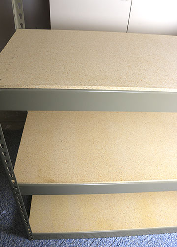 Collection of Three Steel Garage Shelving Units