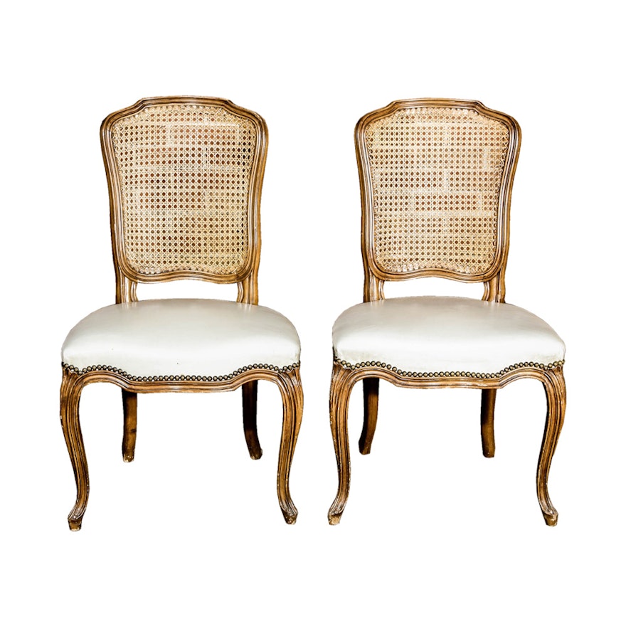 Pair of French Provincial Style Chairs by Michigan Chair Company