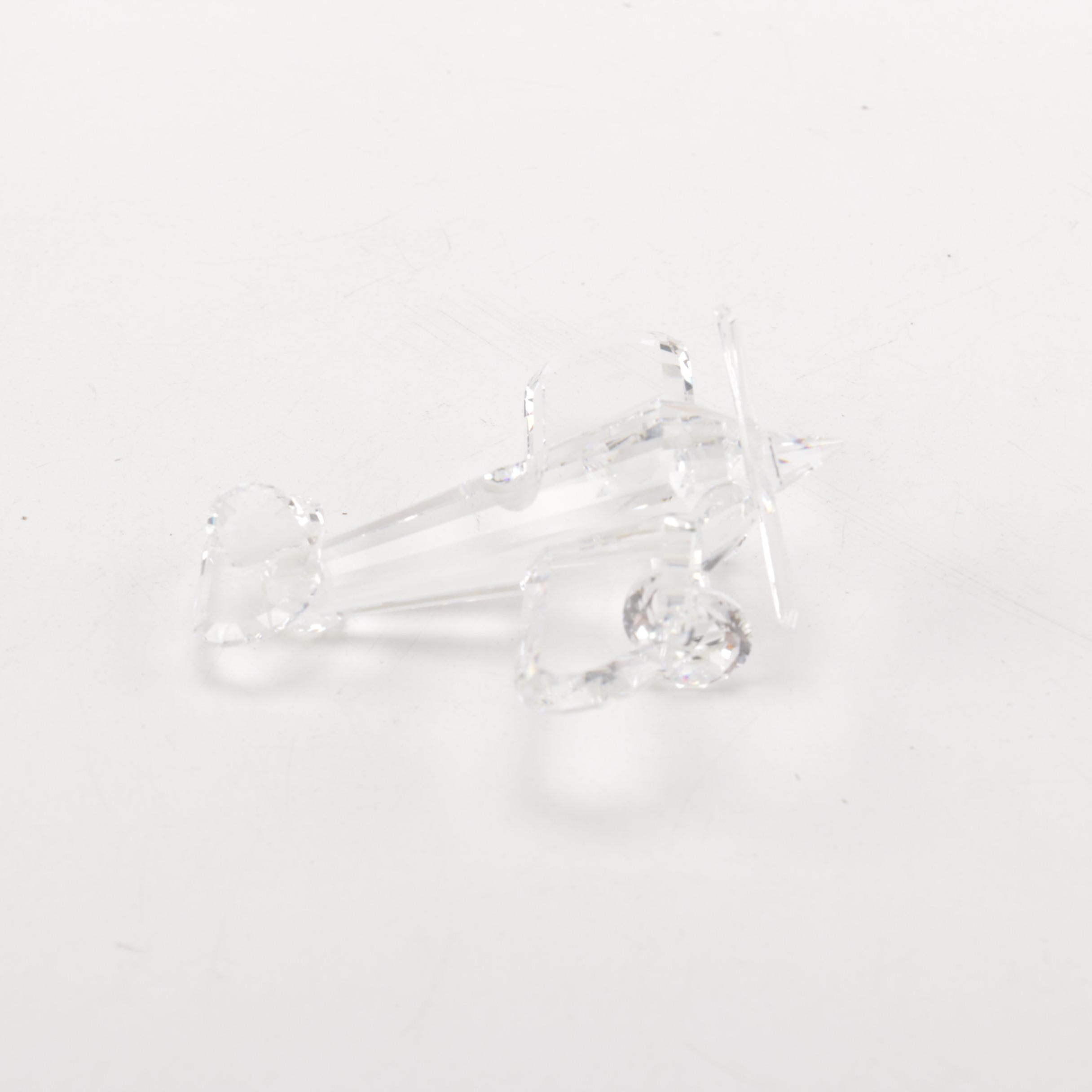 Swarovkski Crystal Airplane