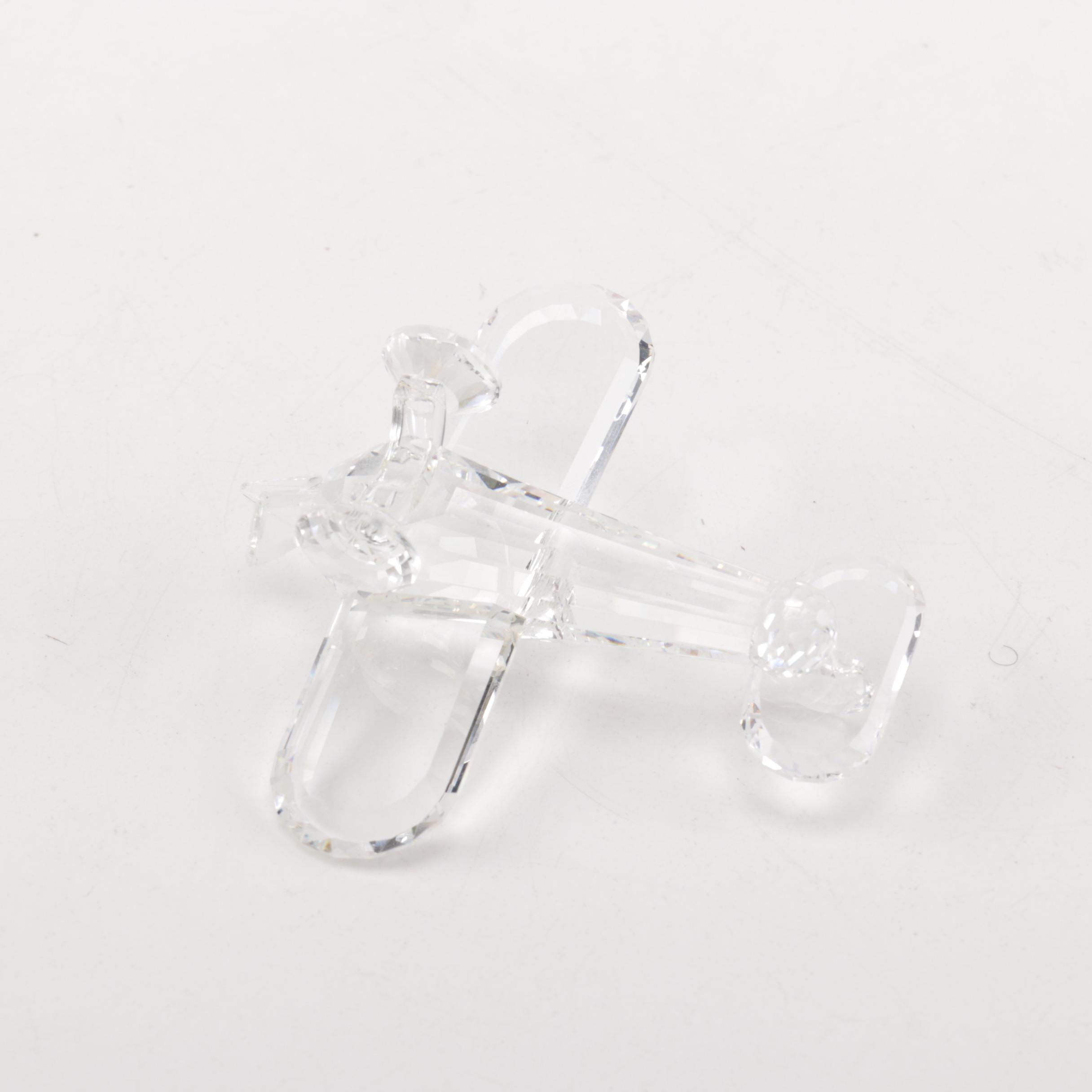 Swarovkski Crystal Airplane