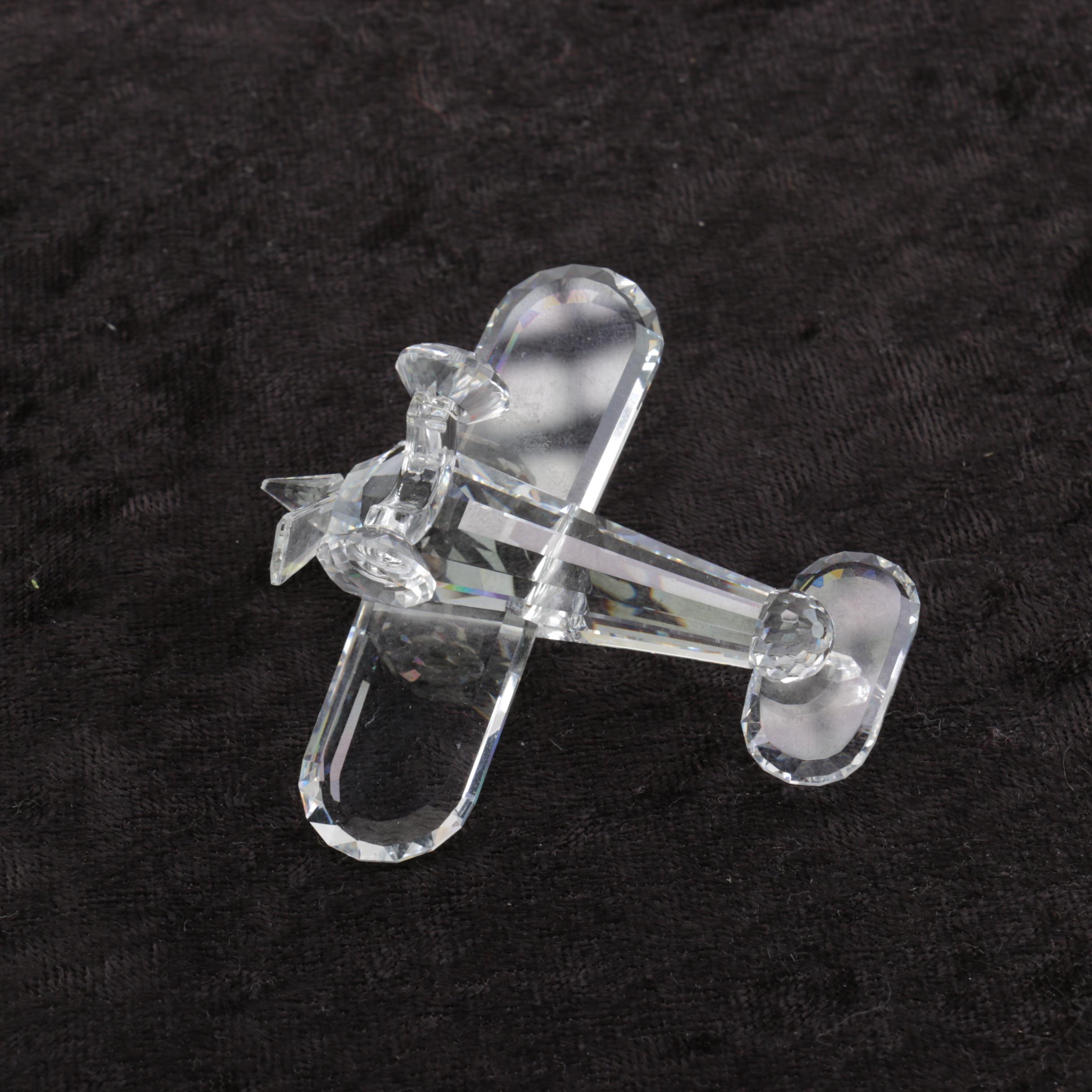 Swarovkski Crystal Airplane
