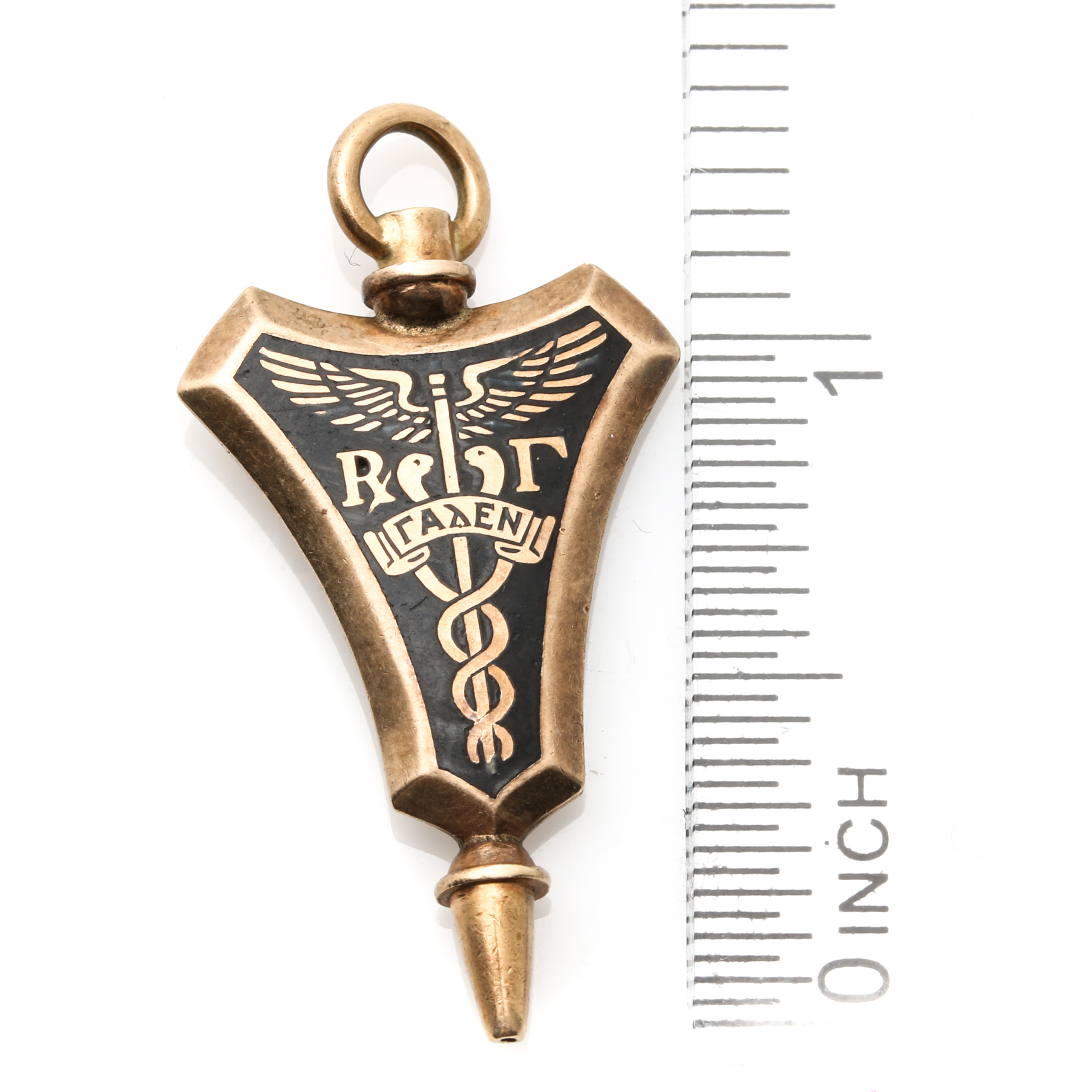 10K and 14K Yellow Gold Enameled Emblematic Jewelry