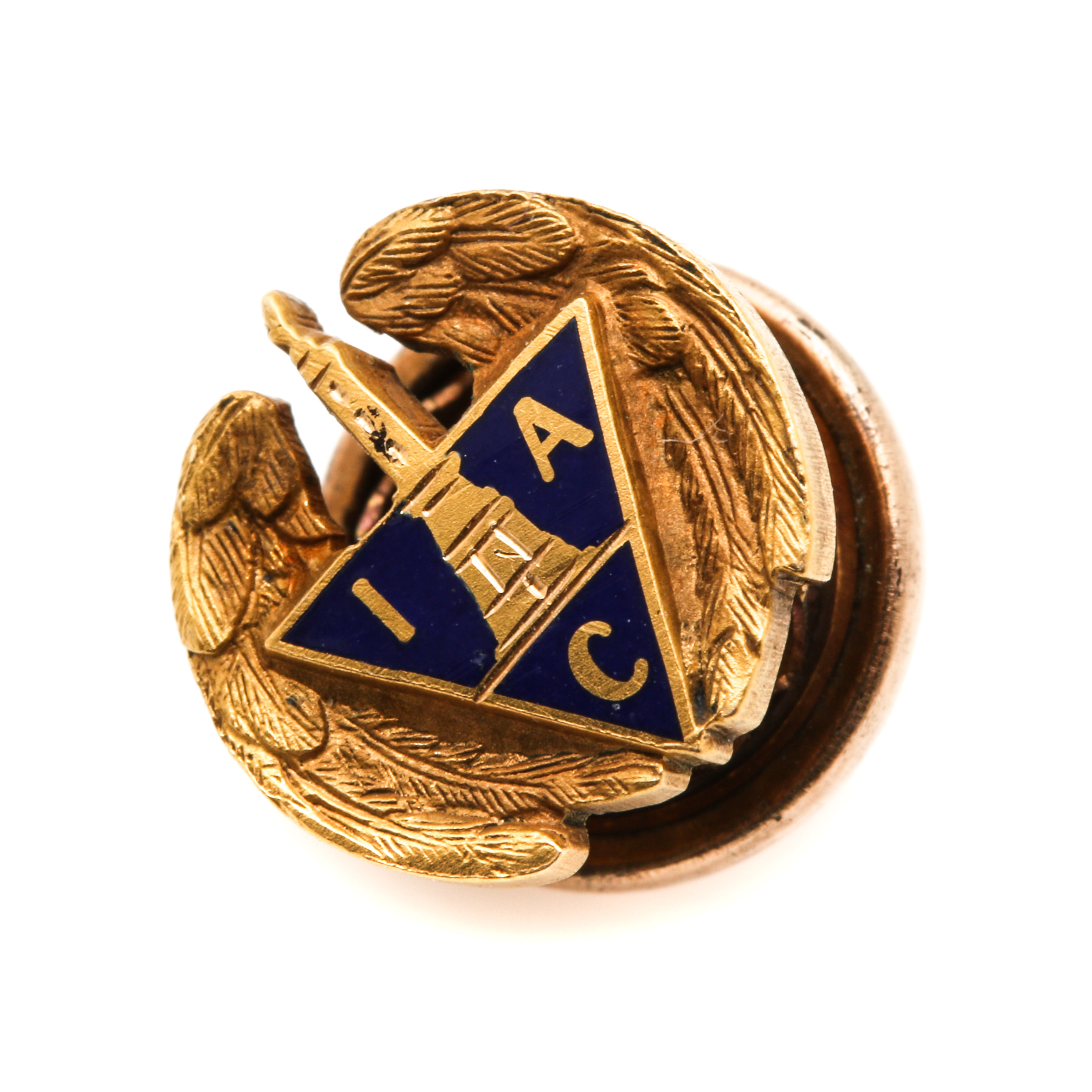 10K and 14K Yellow Gold Enameled Emblematic Jewelry