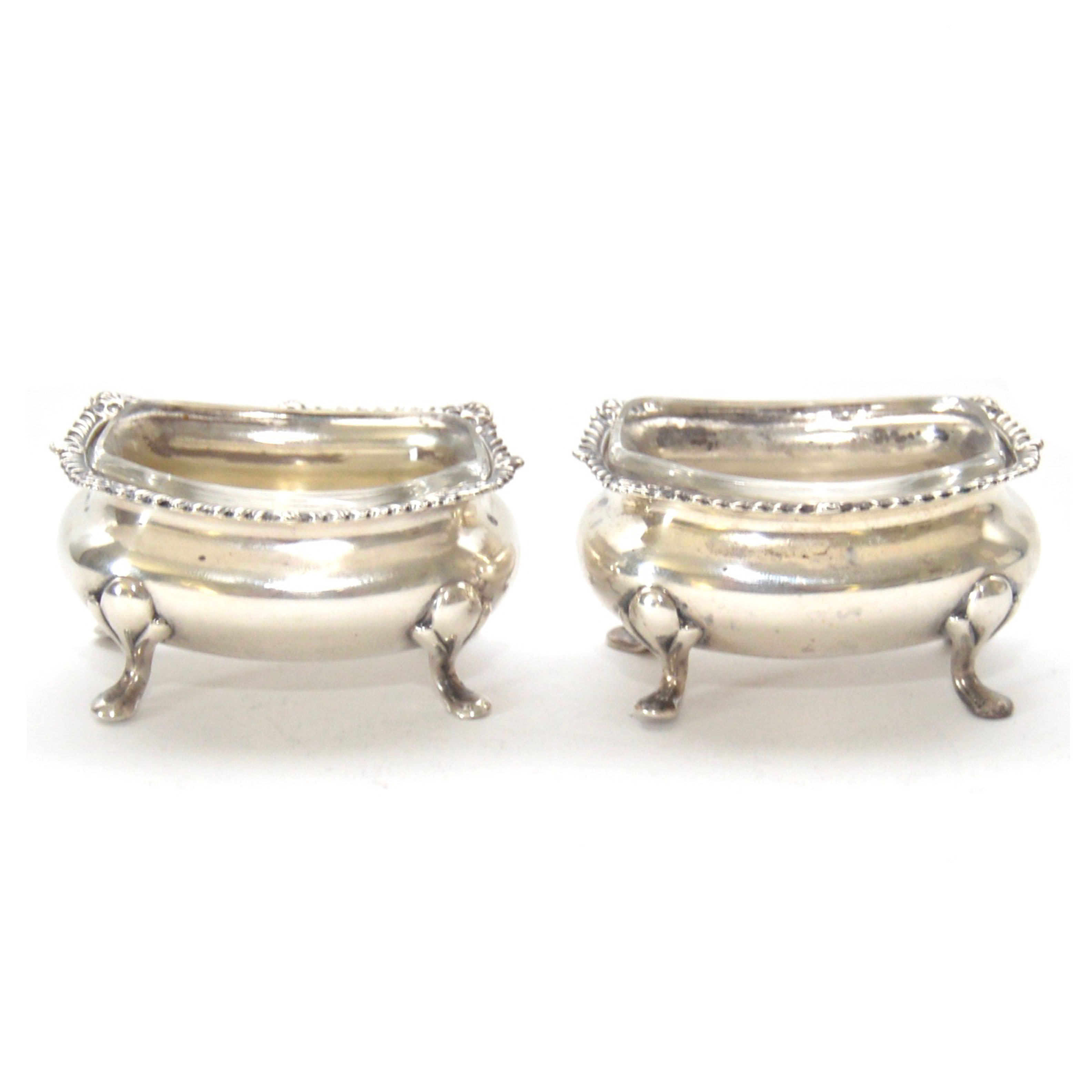 Sterling Salt Dishes by Goldsmiths & Silversmiths Company