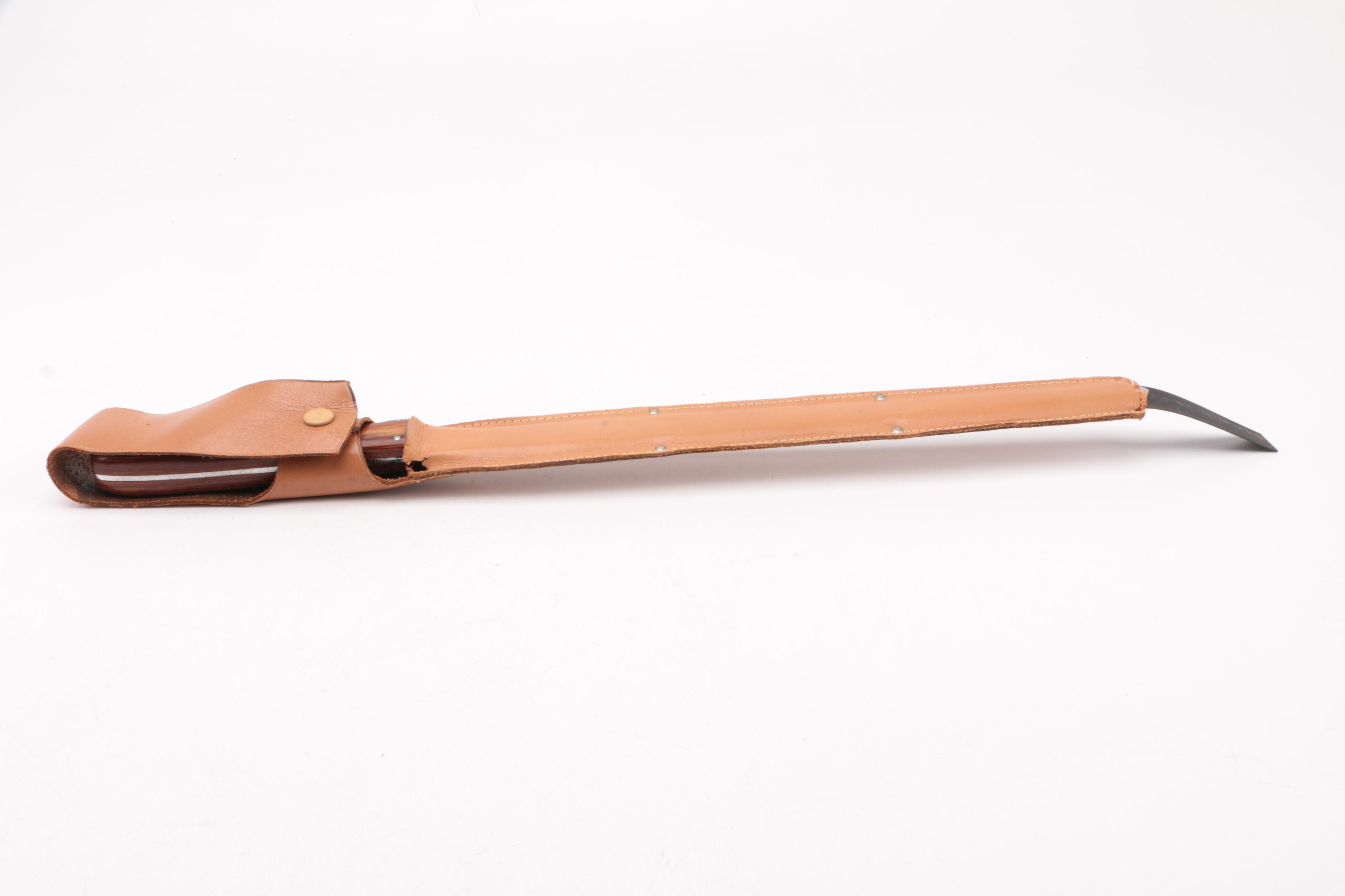 Knives and Honing Steel Including Robeson Shur-Edge "Frozen Heat" Knife