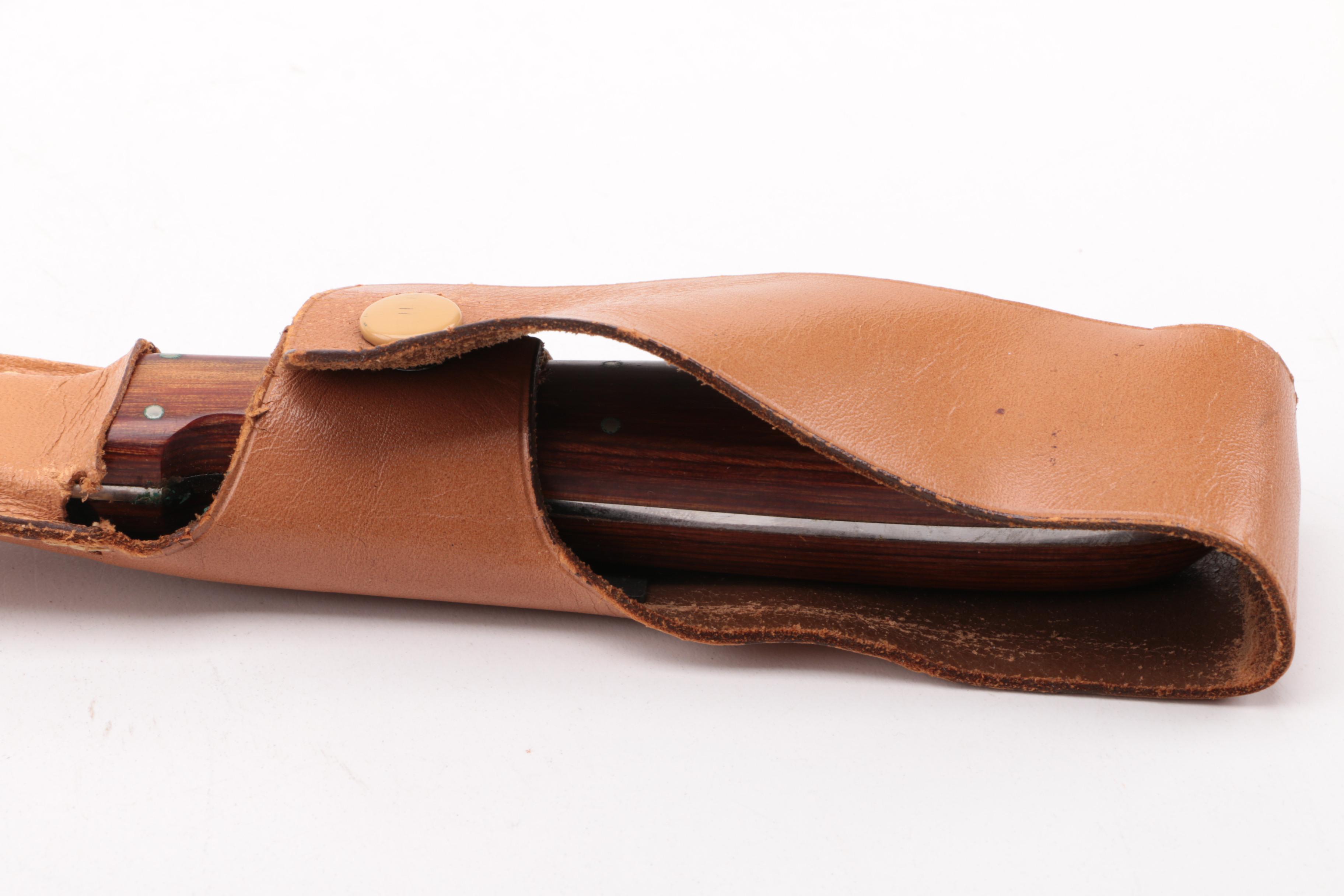 Knives and Honing Steel Including Robeson Shur-Edge "Frozen Heat" Knife