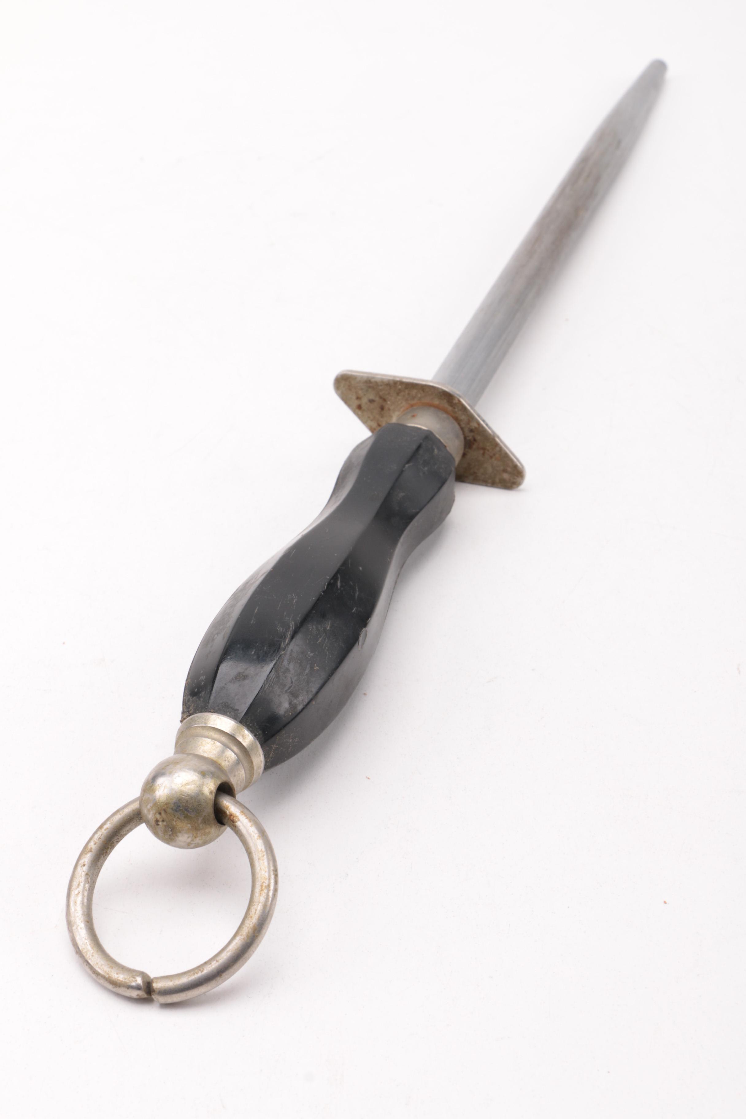 Knives and Honing Steel Including Robeson Shur-Edge "Frozen Heat" Knife