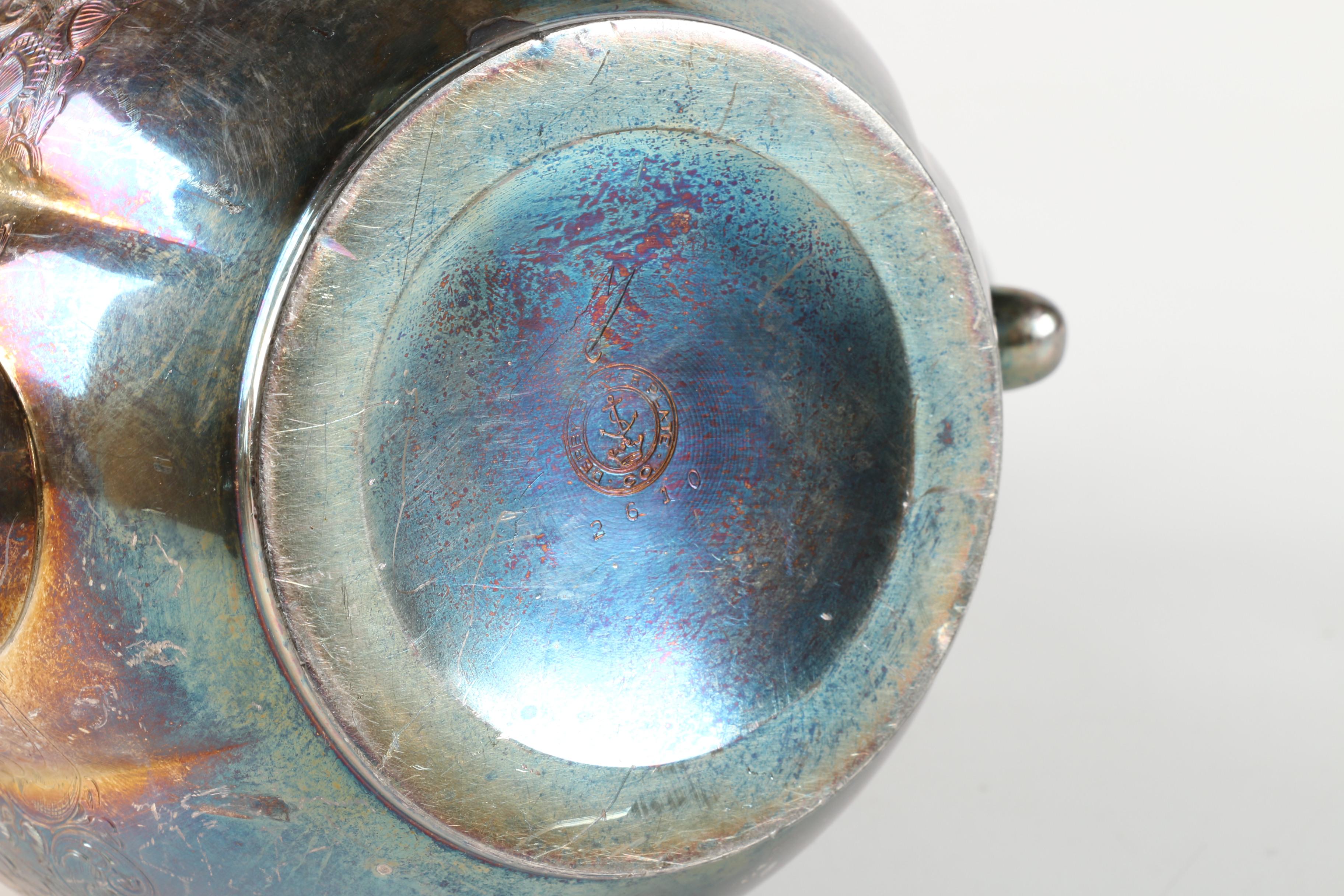 Derby Silver Plate Co. Silver Plate Tea Service Pieces