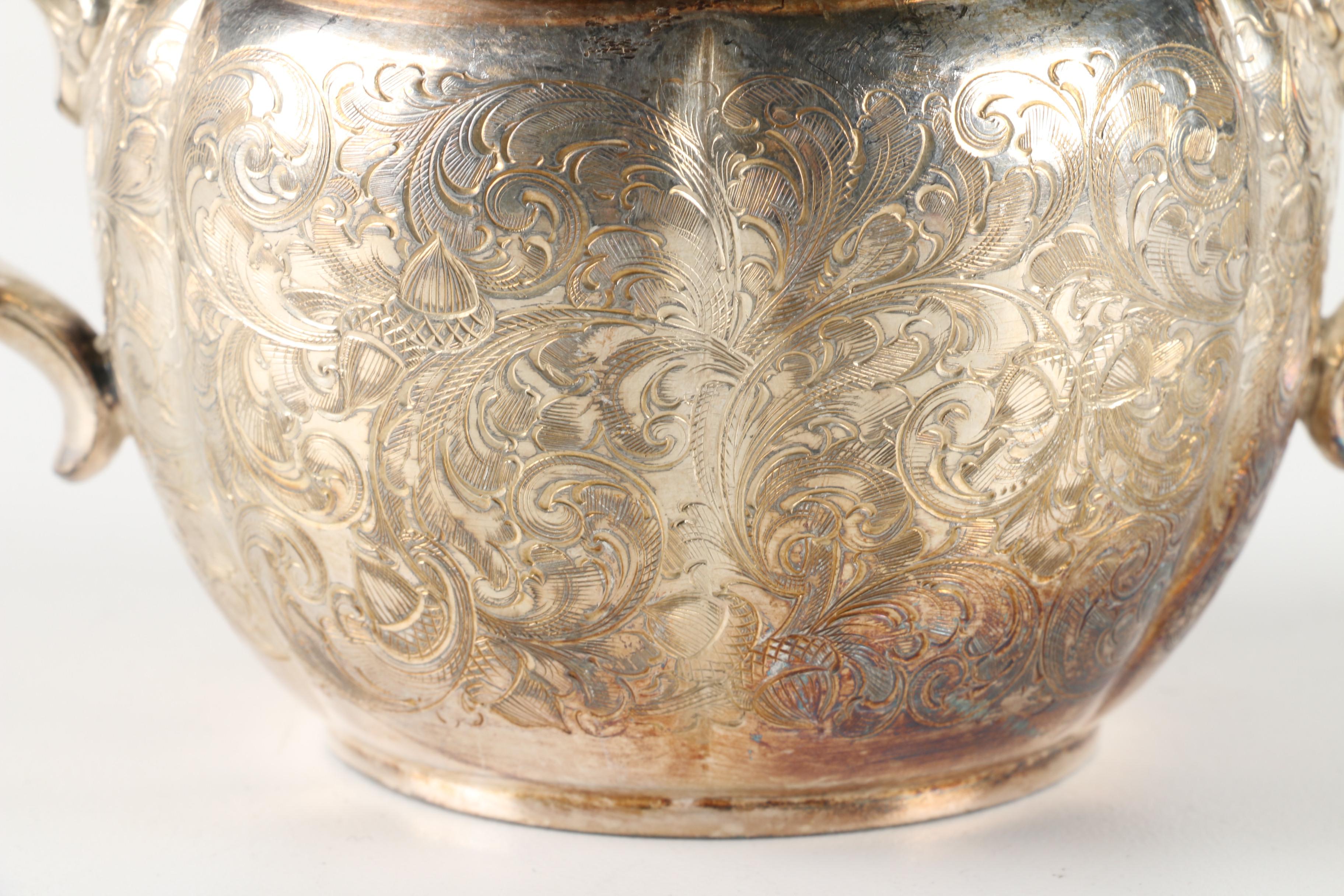 Derby Silver Plate Co. Silver Plate Tea Service Pieces