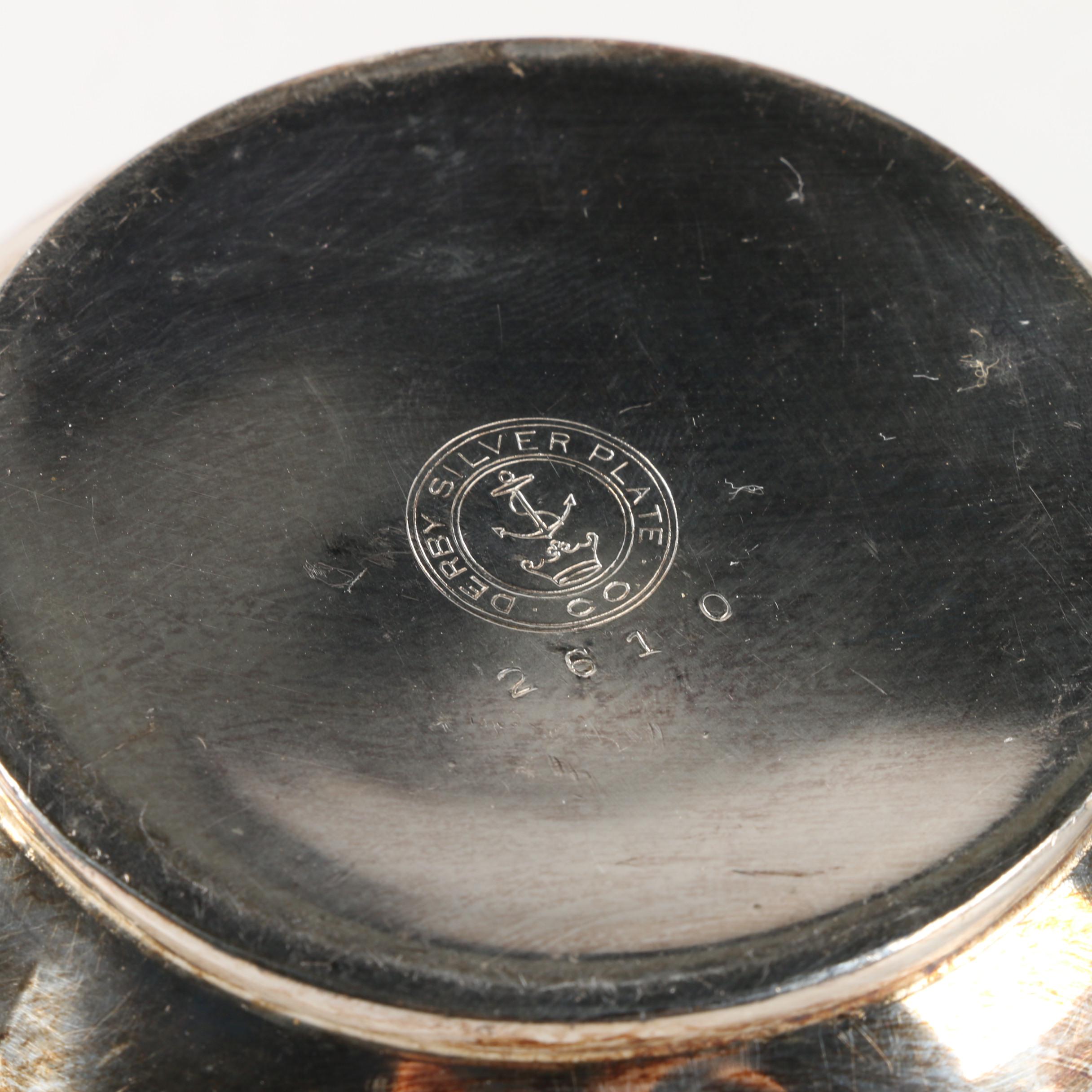 Derby Silver Plate Co. Silver Plate Tea Service Pieces