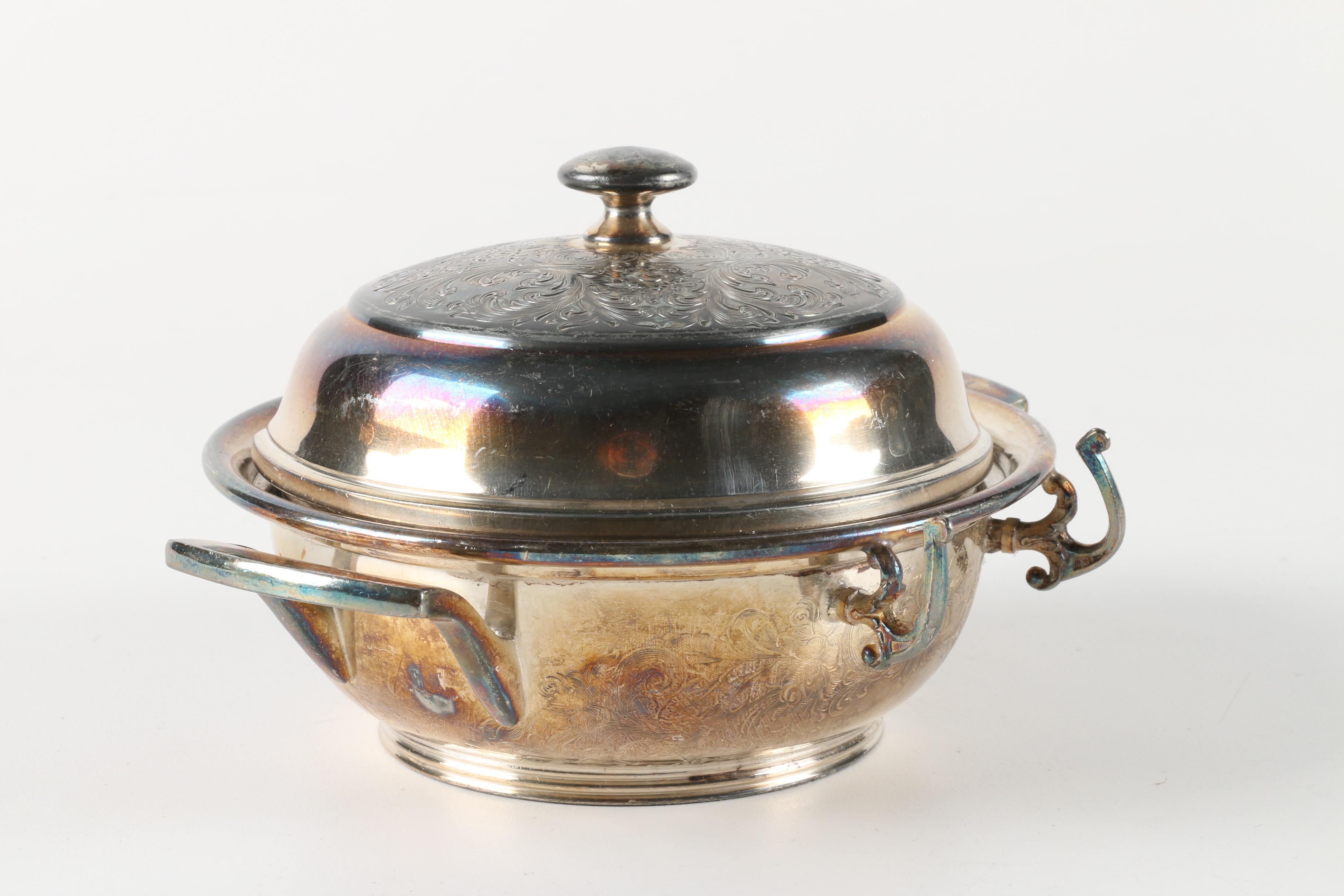 Derby Silver Plate Co. Silver Plate Tea Service Pieces