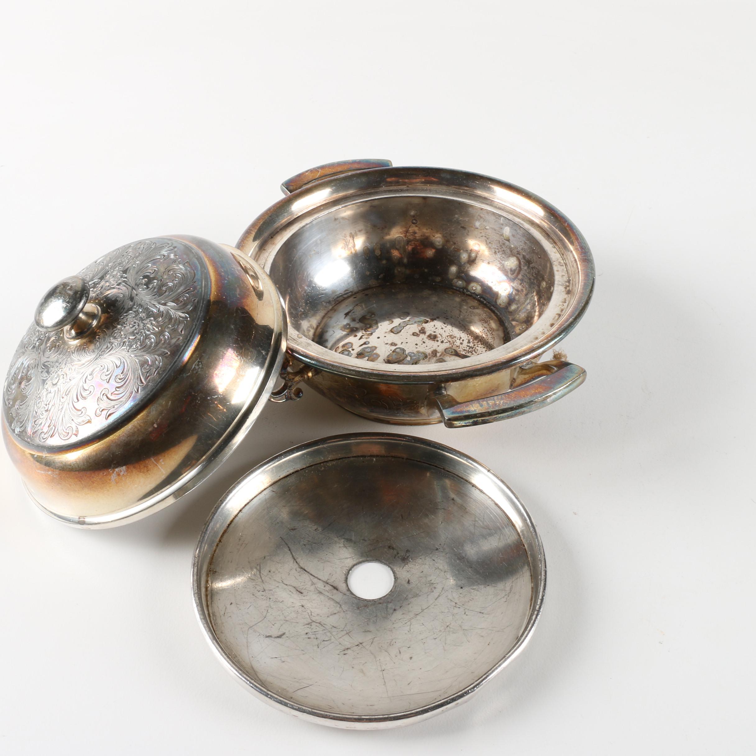 Derby Silver Plate Co. Silver Plate Tea Service Pieces