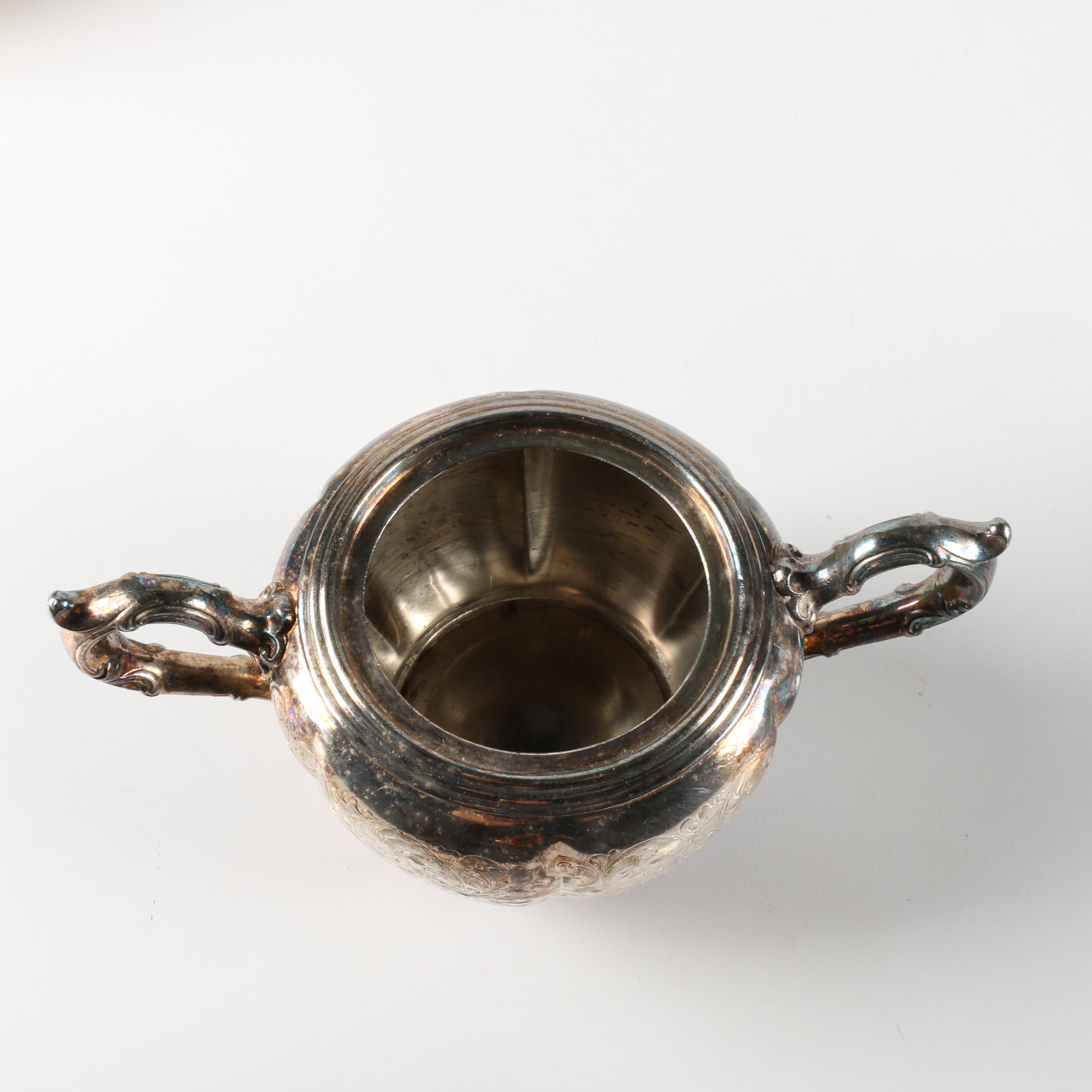 Derby Silver Plate Co. Silver Plate Tea Service Pieces