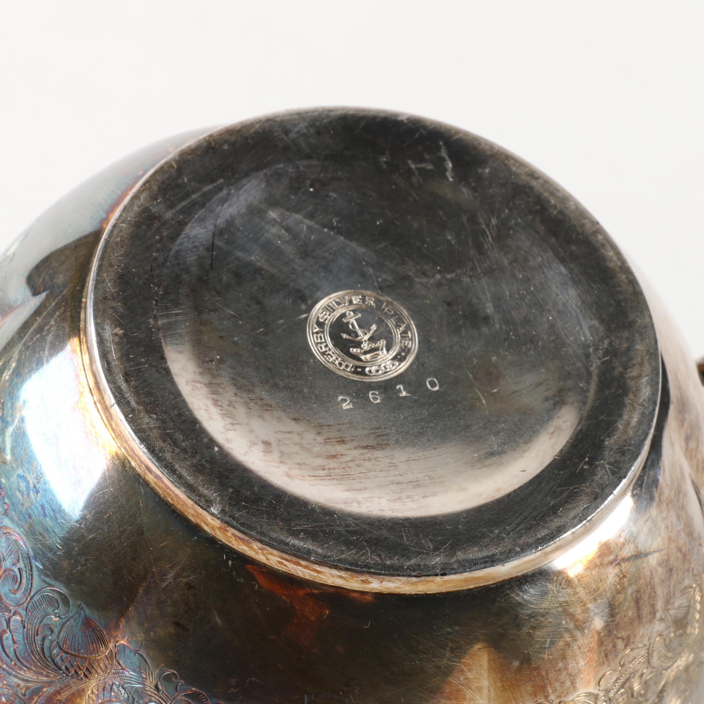 Derby Silver Plate Co. Silver Plate Tea Service Pieces