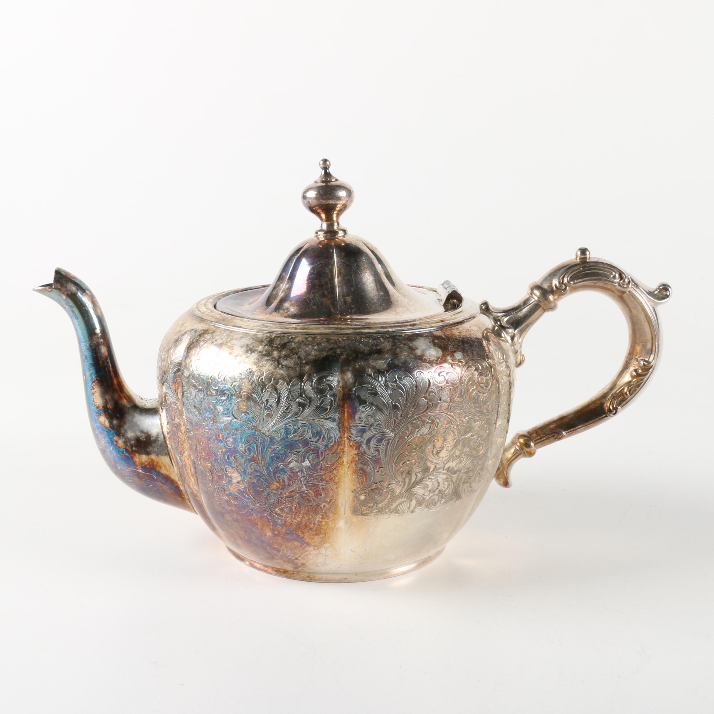 Derby Silver Plate Co. Silver Plate Tea Service Pieces