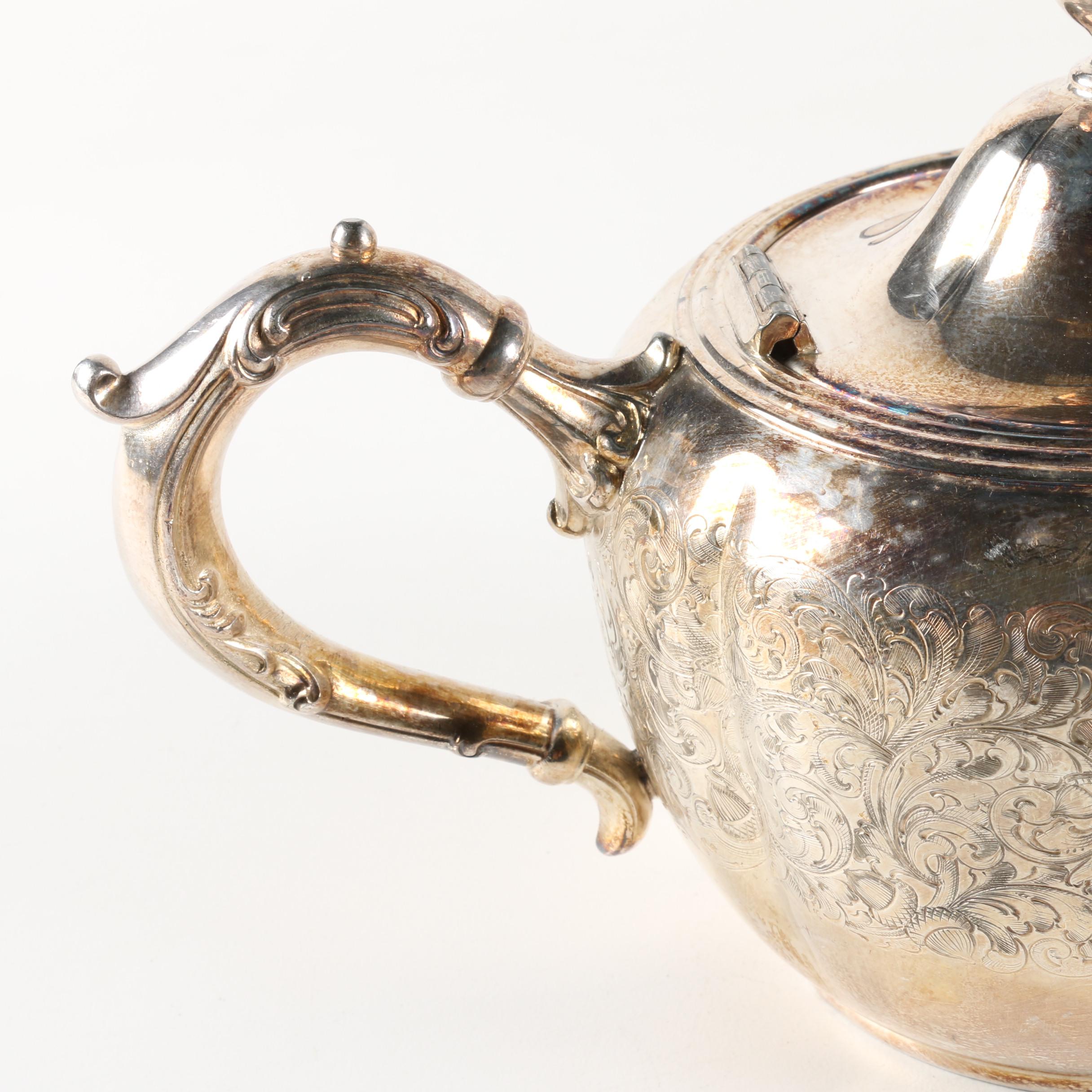 Derby Silver Plate Co. Silver Plate Tea Service Pieces