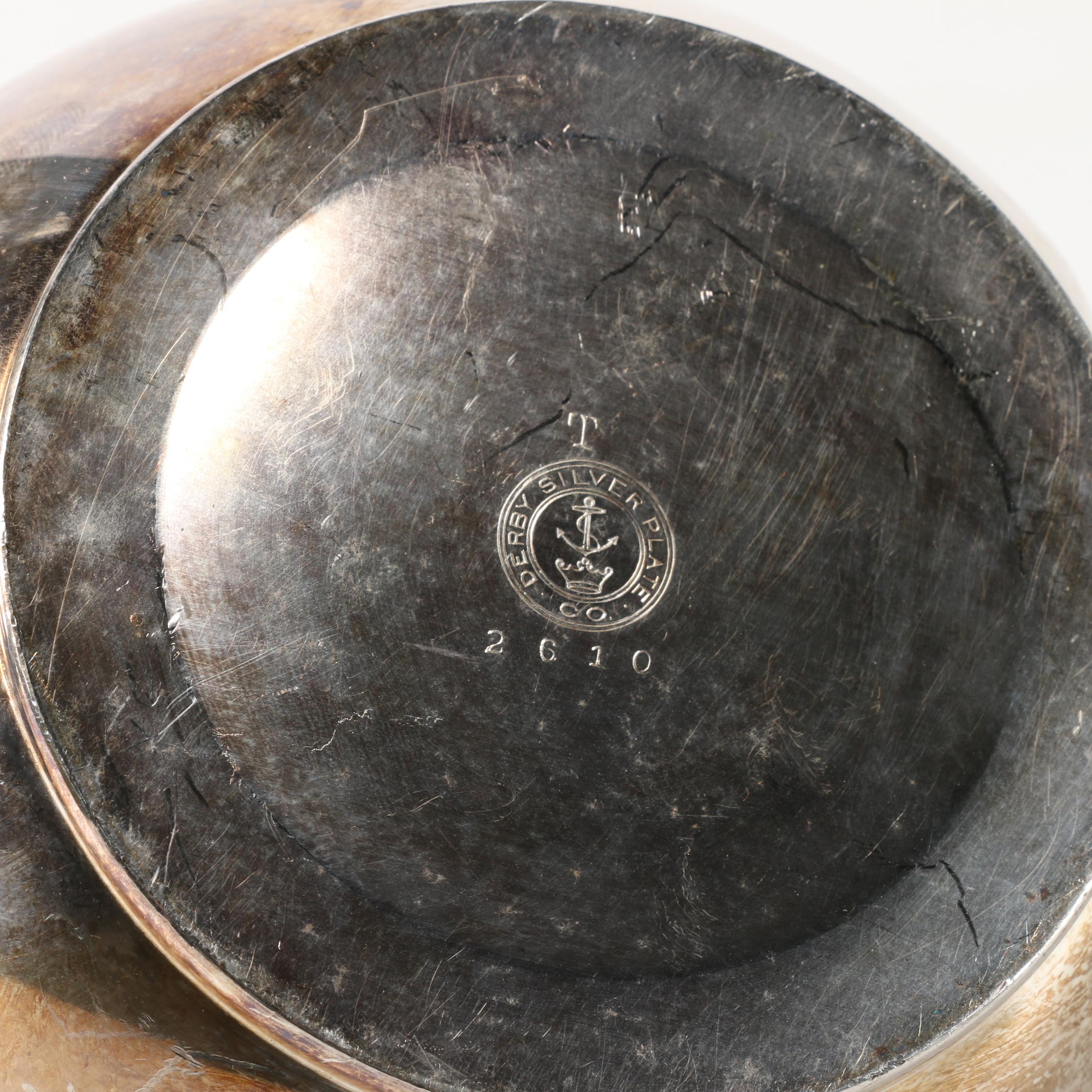 Derby Silver Plate Co. Silver Plate Tea Service Pieces