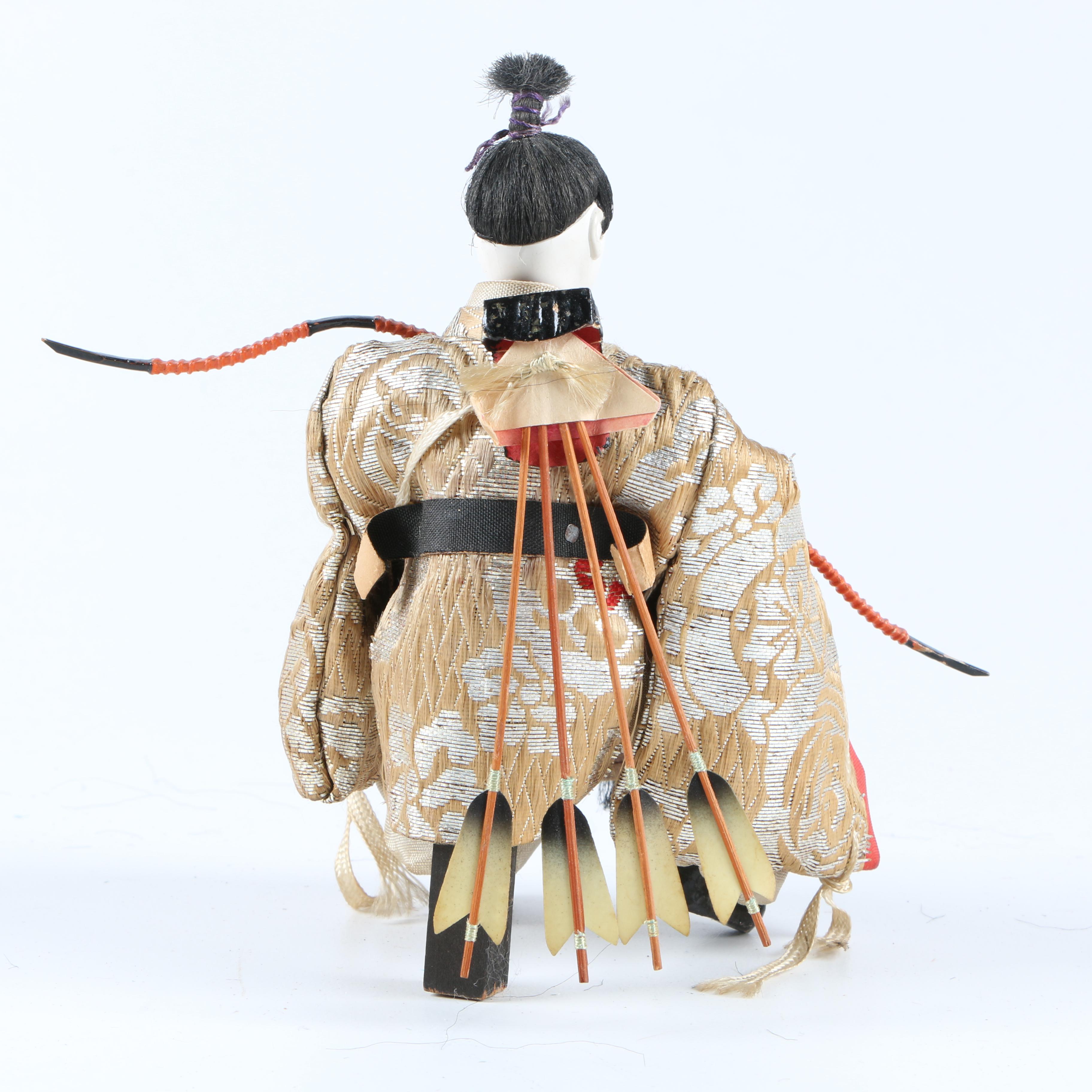 East Asian Doll Figurines and Box with Spanish Matchbook