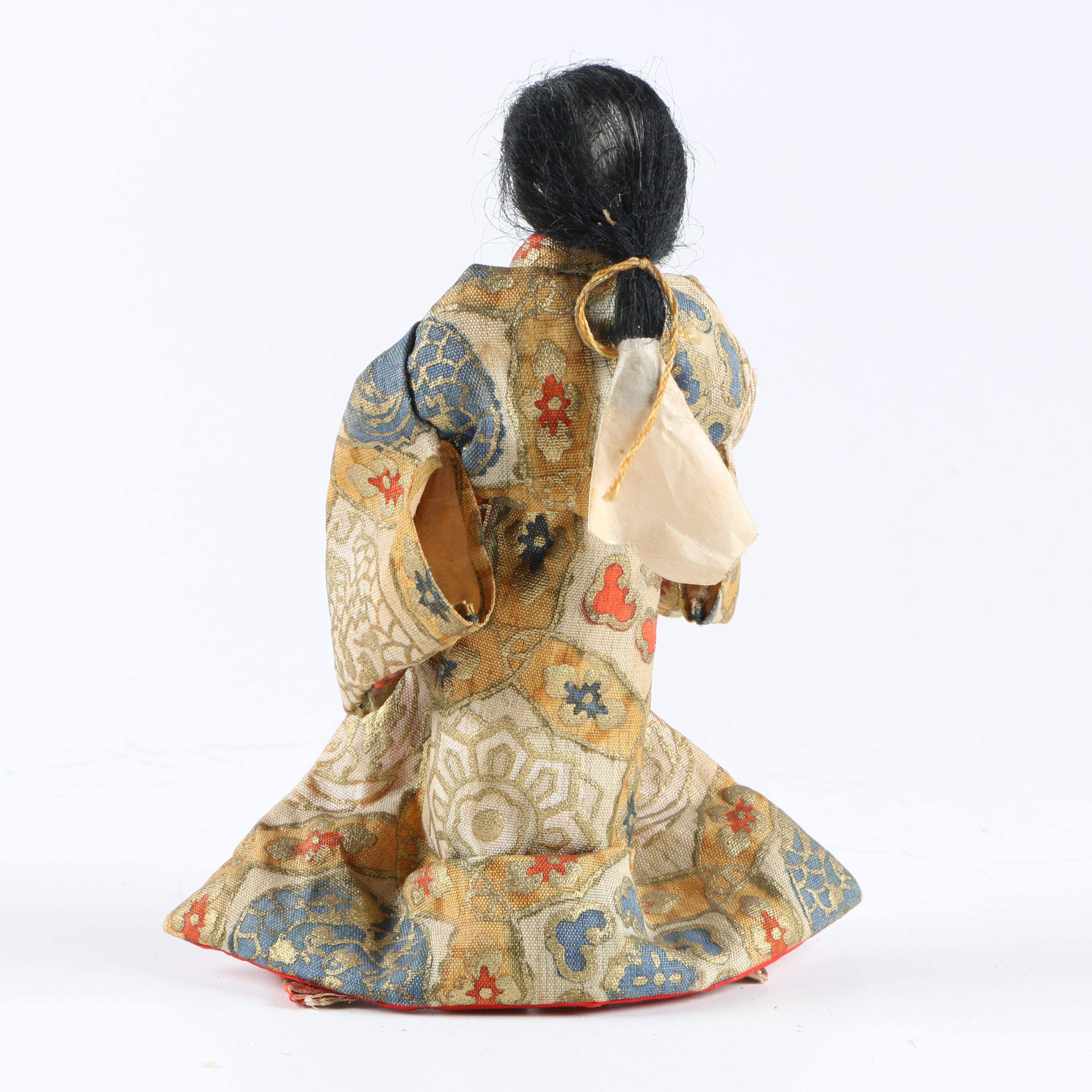 East Asian Doll Figurines and Box with Spanish Matchbook