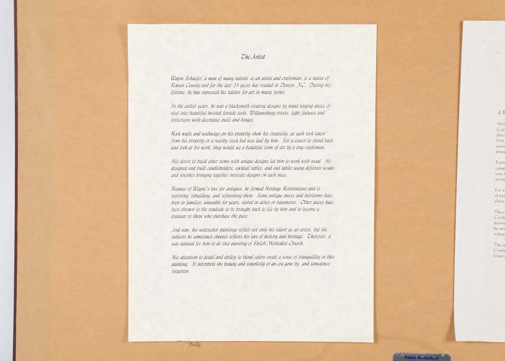 Wayne Schaefer Limited Edition Offset Lithograph  "Shiloh Methodist Church"