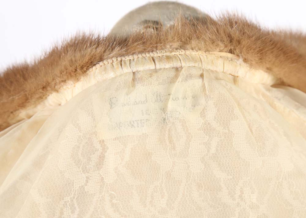 Vintage Bernhardt Altmann Cashmere Cardigan Trimmed in Mink Fur