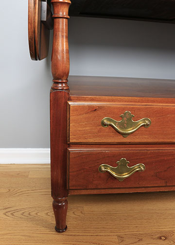 Drop Leaf Cherry Sofa Table By Statton