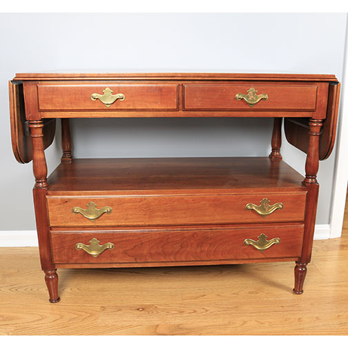 Drop Leaf Cherry Sofa Table By Statton