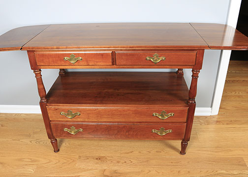 Drop Leaf Cherry Sofa Table By Statton