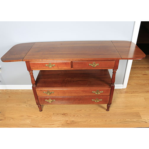 Drop Leaf Cherry Sofa Table By Statton