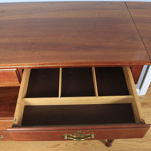 Drop Leaf Cherry Sofa Table By Statton