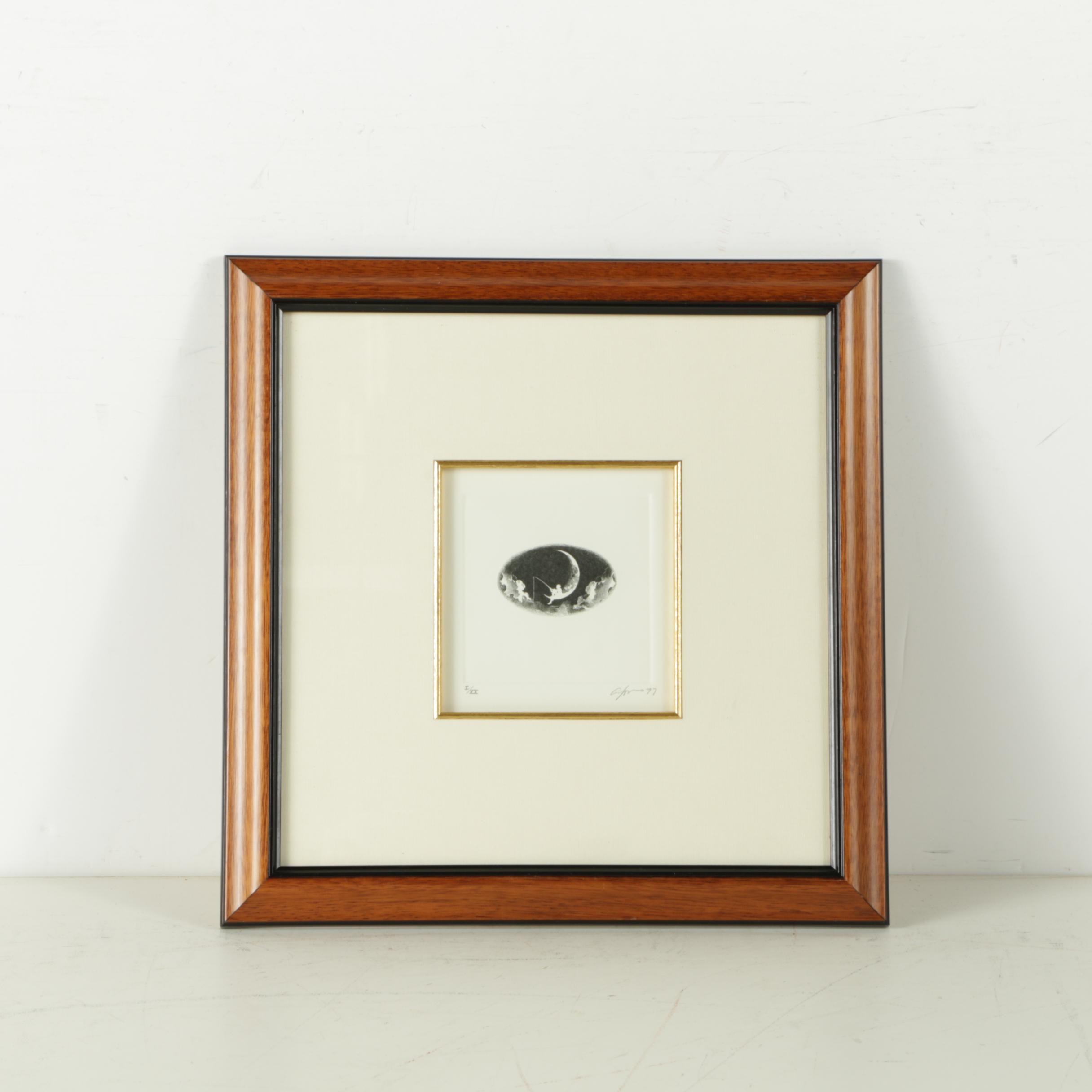 Armandina Lozano Limited Edition Etching of the DreamWorks Logo