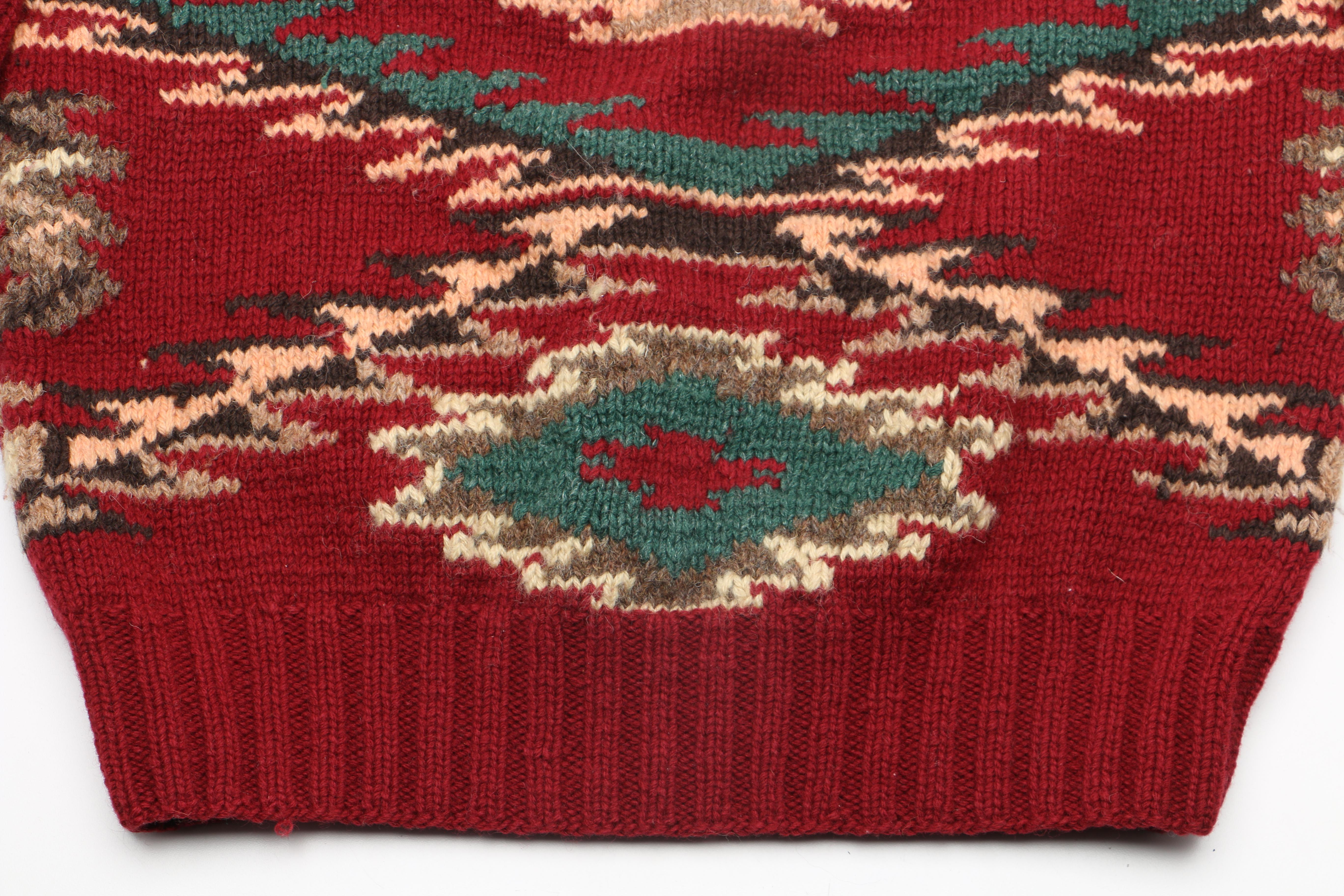 Vintage Ralph Lauren Polo Country Hand-Knit Wool Sweater