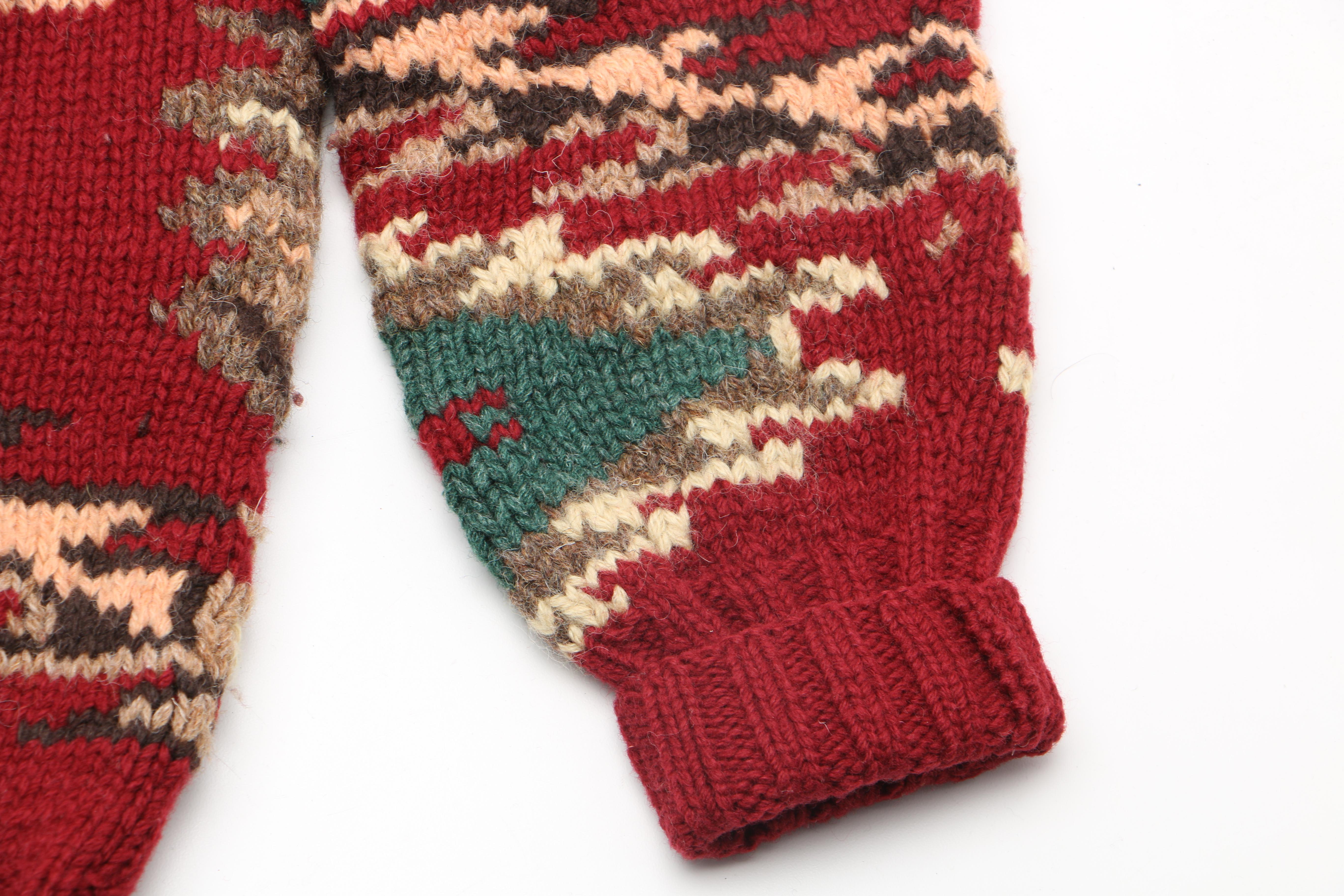 Vintage Ralph Lauren Polo Country Hand-Knit Wool Sweater