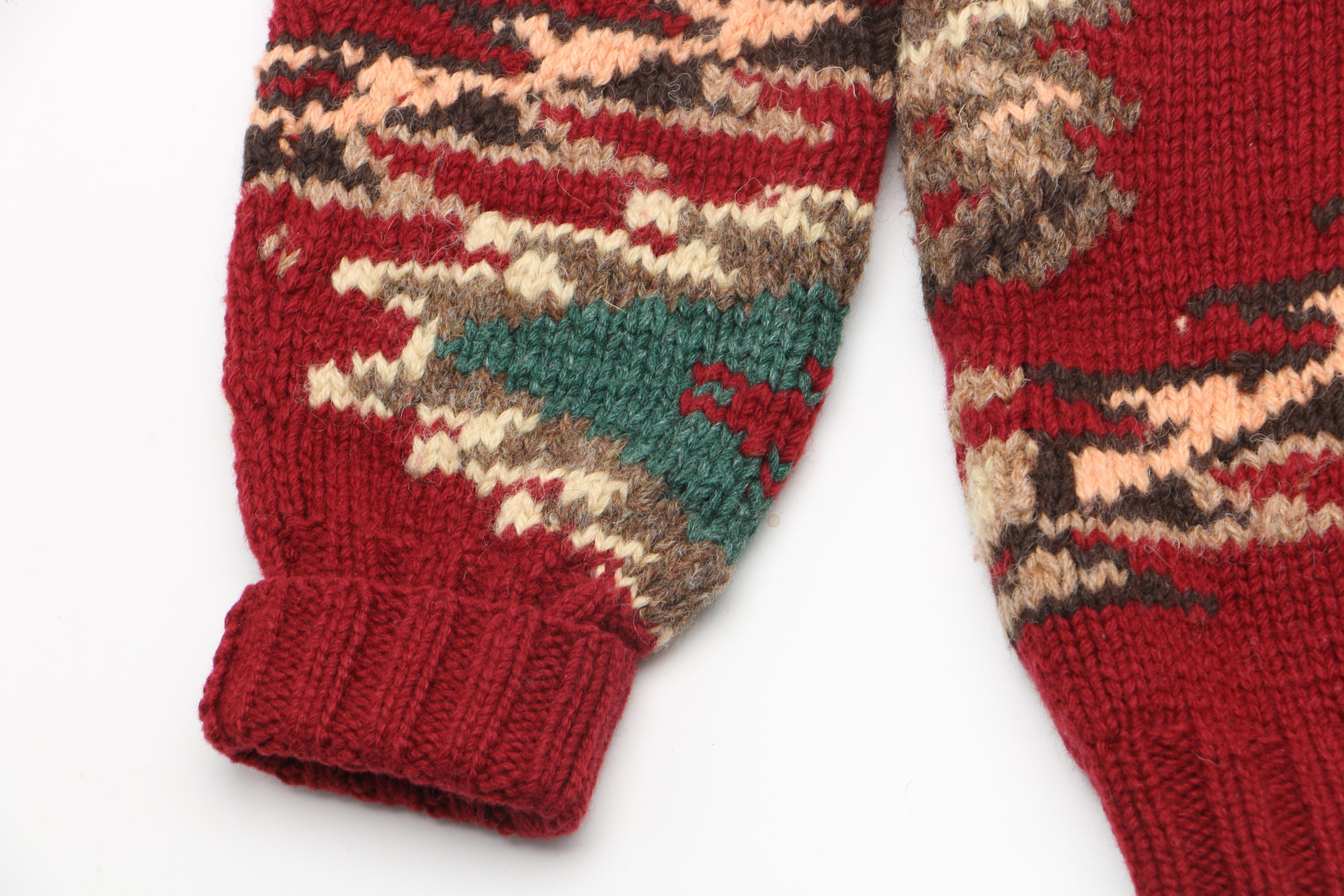 Vintage Ralph Lauren Polo Country Hand-Knit Wool Sweater