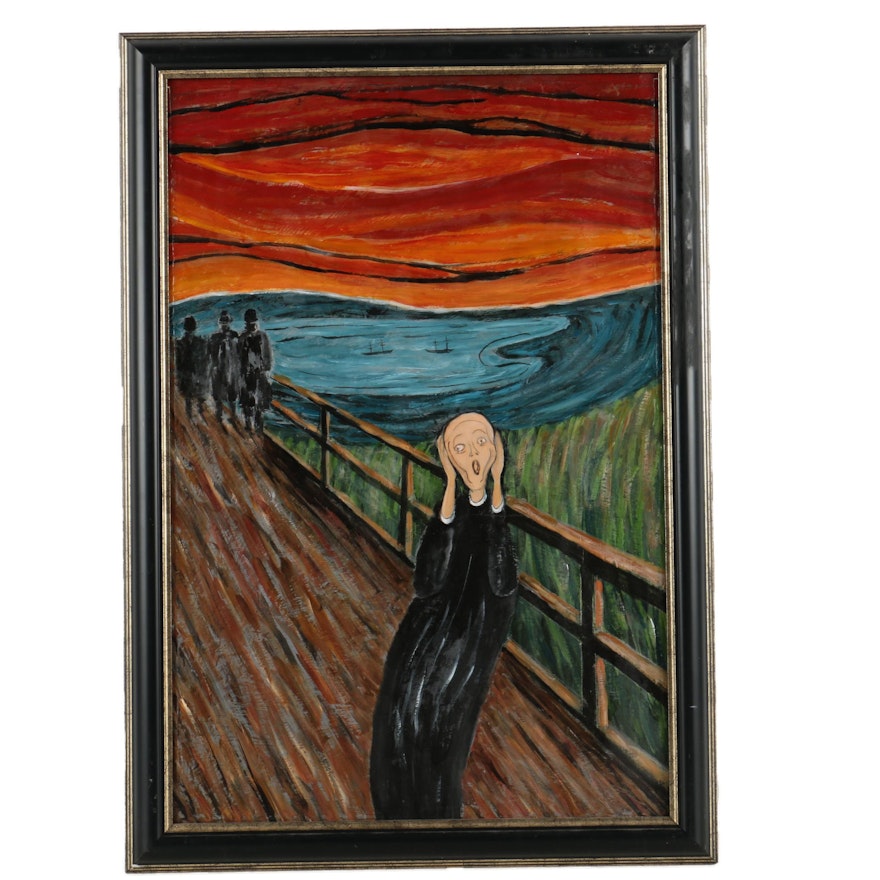 Copy Oil Painting After Edvard Munch's "The Scream"