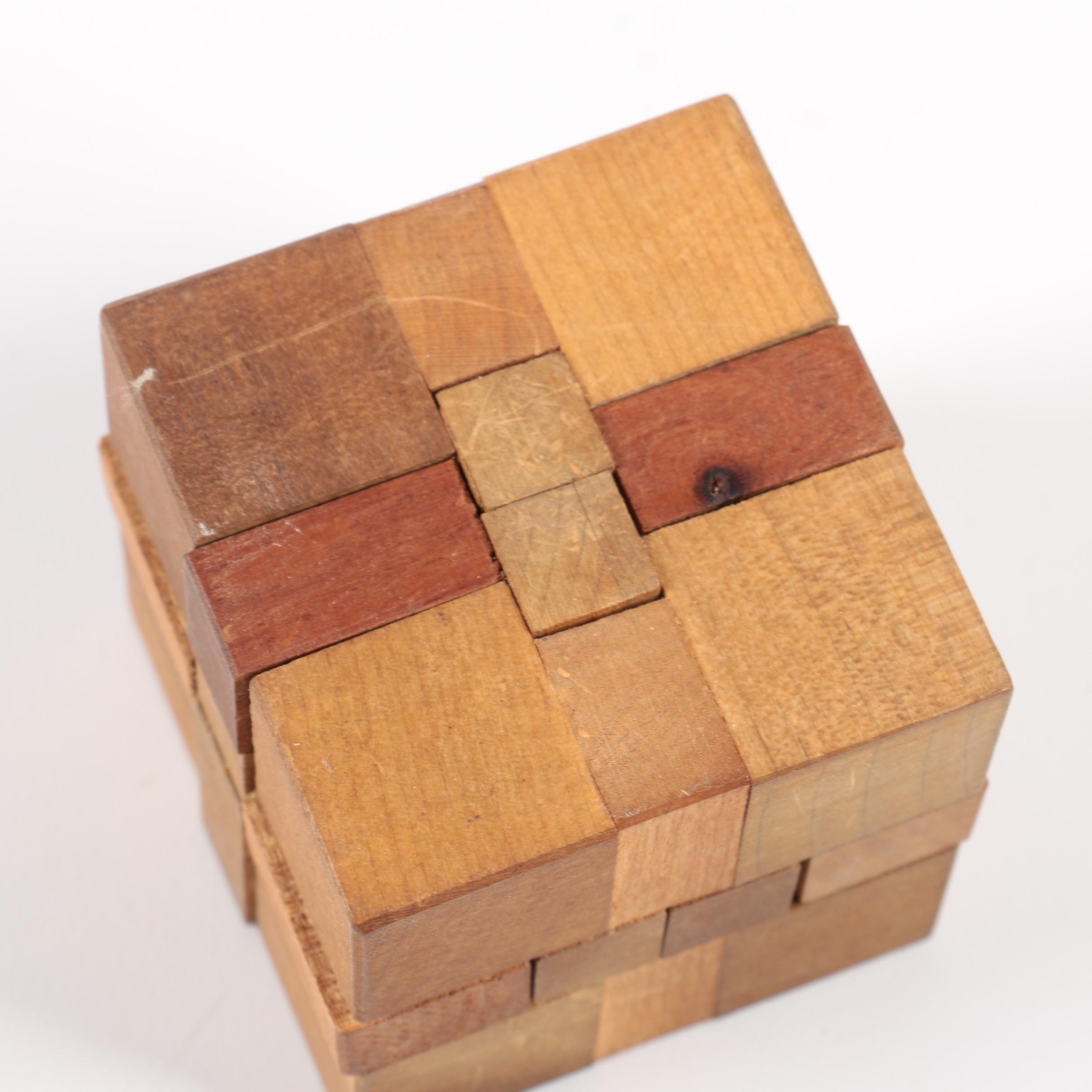 Handcrafted Wooden Puzzle Cube