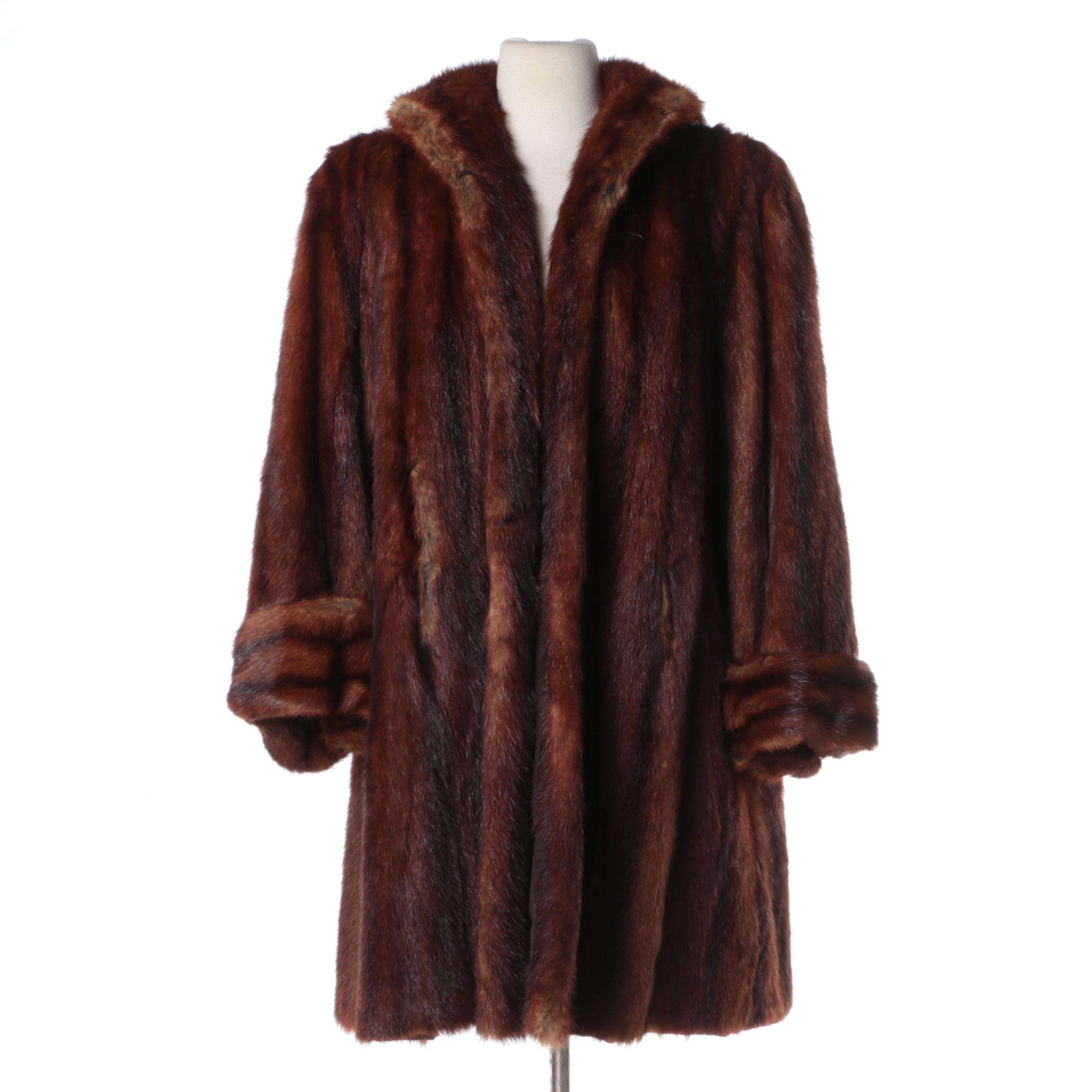 Vintage Marmot Fur Coat