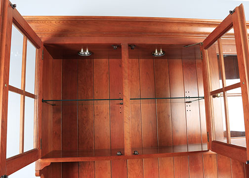 Georgian Style Cherry China Cabinet by Stickley