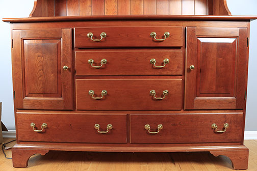 Georgian Style Cherry China Cabinet by Stickley