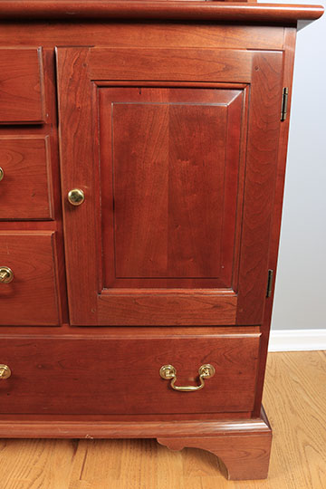 Georgian Style Cherry China Cabinet by Stickley