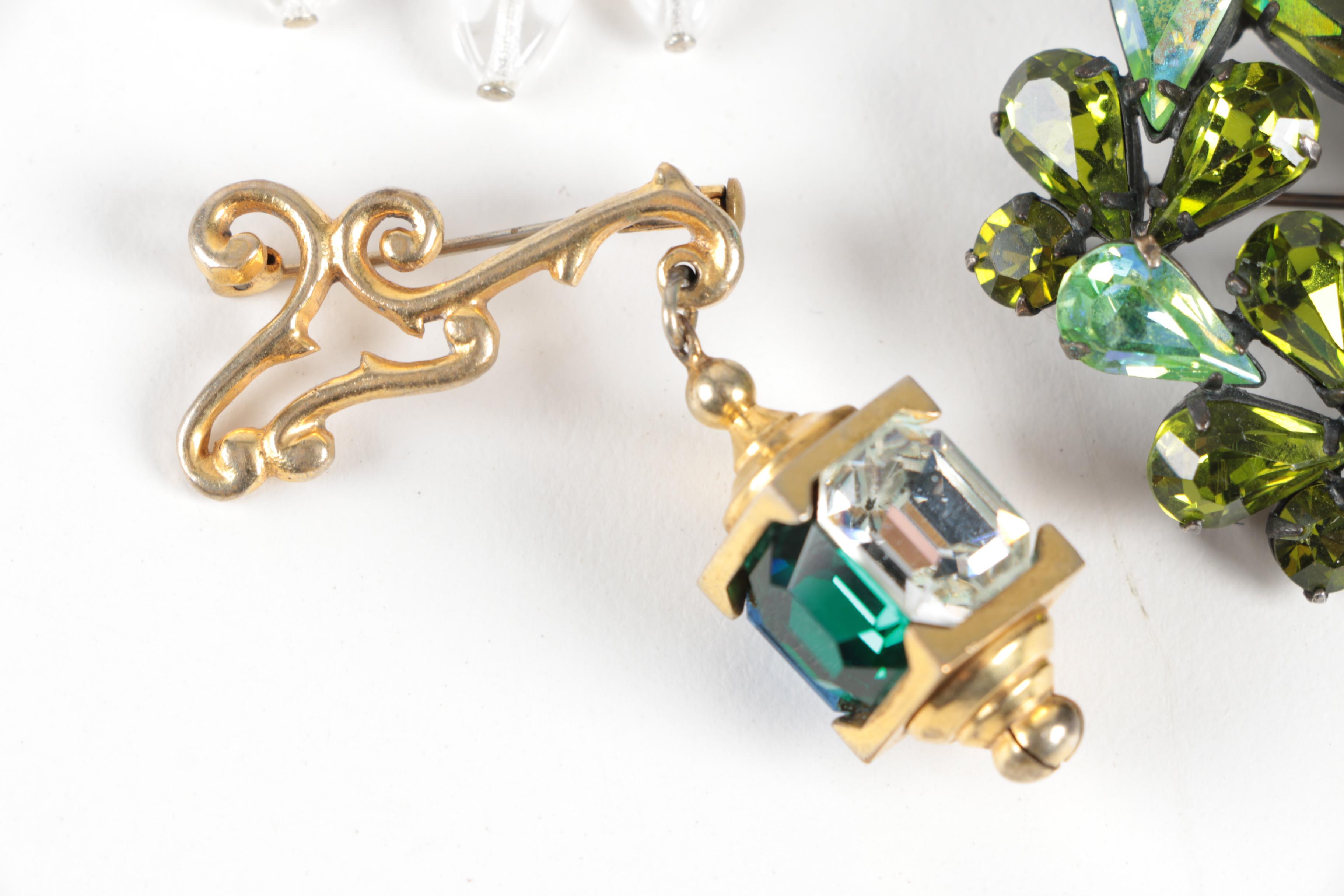 Assortment of Costume Bracelets, Brooches and Earrings