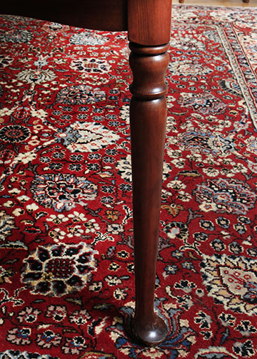 Colonial Style Cherry Dining Table and Six Chairs by Statton