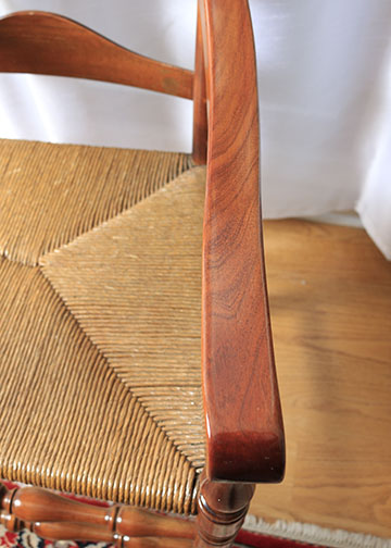 Colonial Style Cherry Dining Table and Six Chairs by Statton