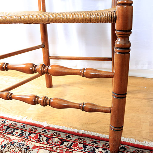 Colonial Style Cherry Dining Table and Six Chairs by Statton