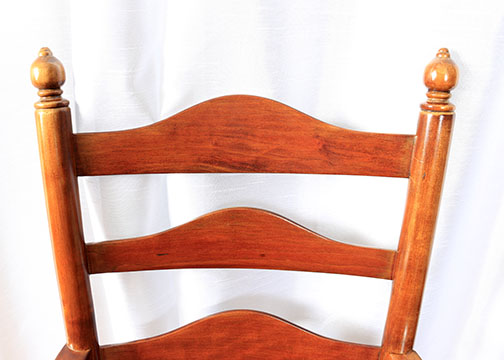 Colonial Style Cherry Dining Table and Six Chairs by Statton