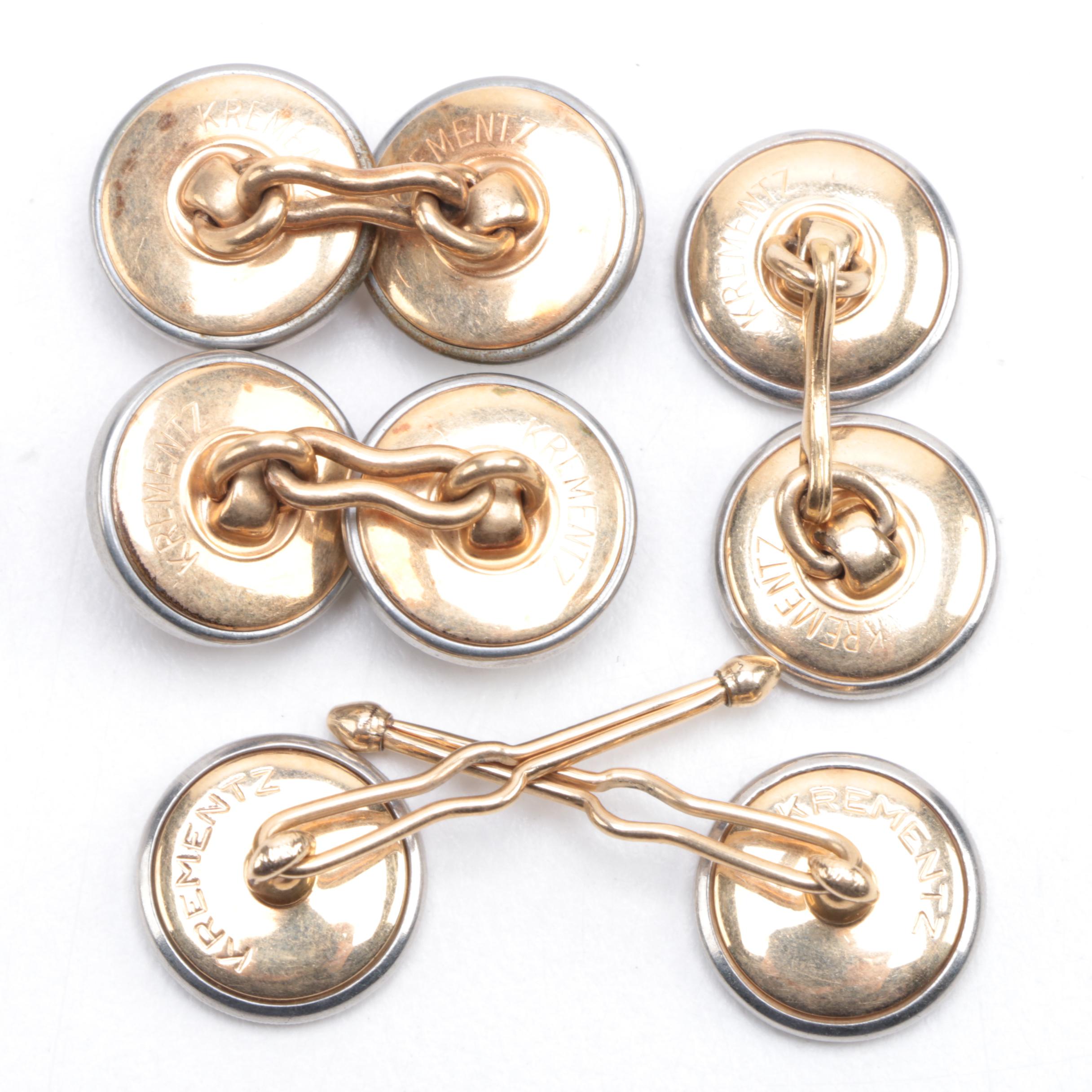 Assortment of Cufflinks, Studs, Brooches and Lapel Pins