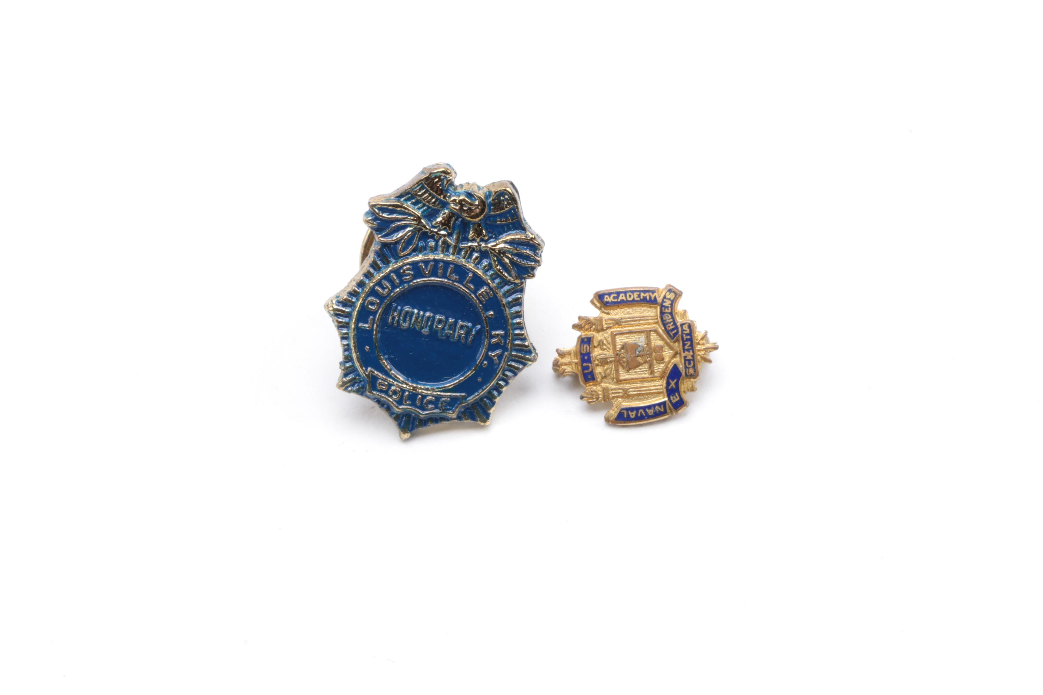 Assortment of Cufflinks, Studs, Brooches and Lapel Pins