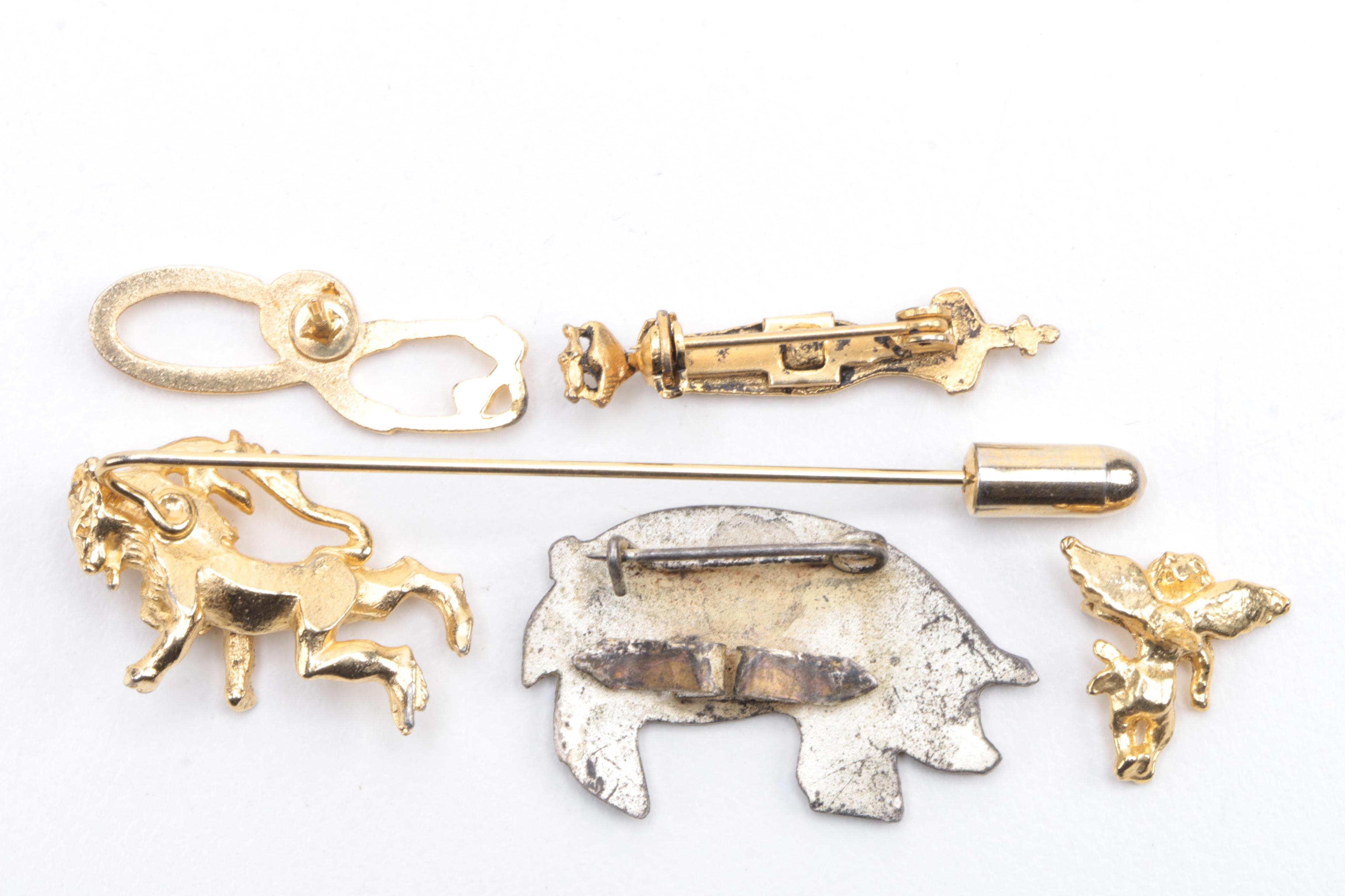 Assortment of Cufflinks, Studs, Brooches and Lapel Pins
